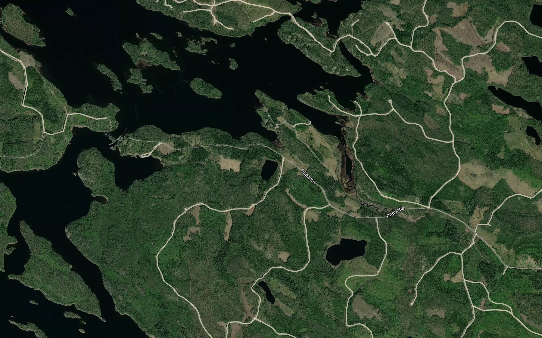 Satellite map of the Koiralampi