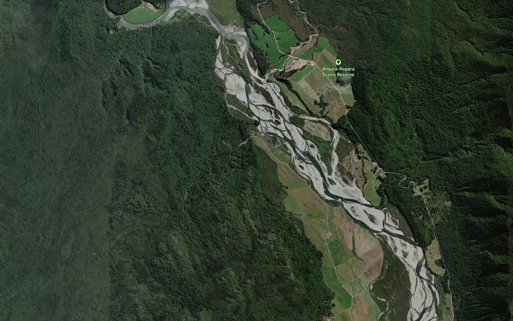 Satellite map of the Flagstaff Creek
