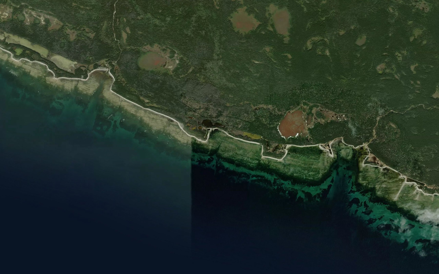 Satellite map of the Anse a Chabot