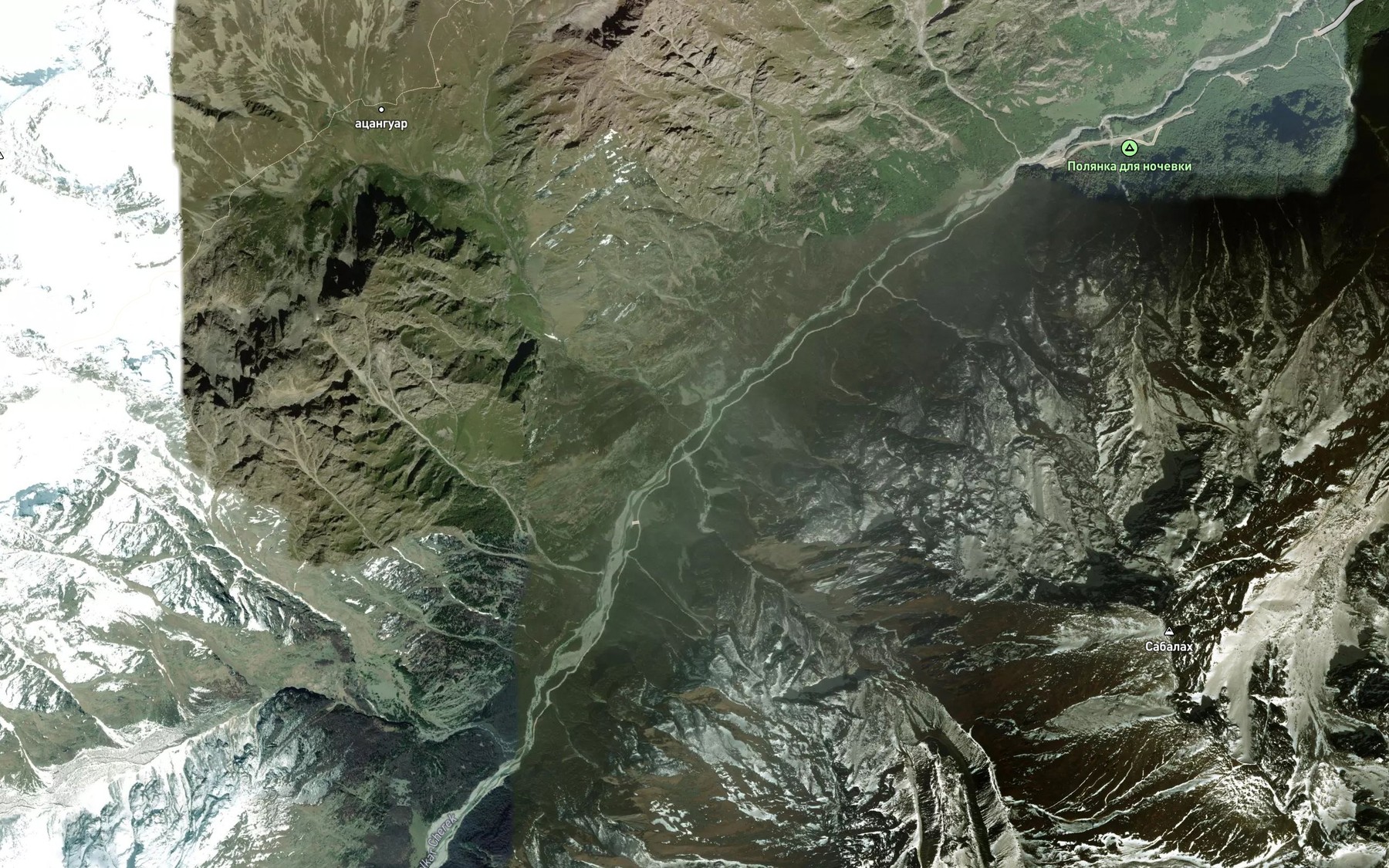 Satellite map of the Koshashnsu
