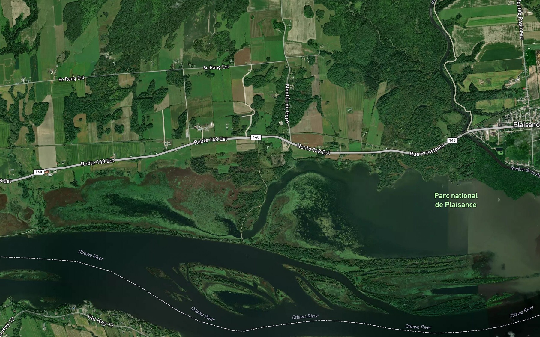 Satellite map of the Baie Noire