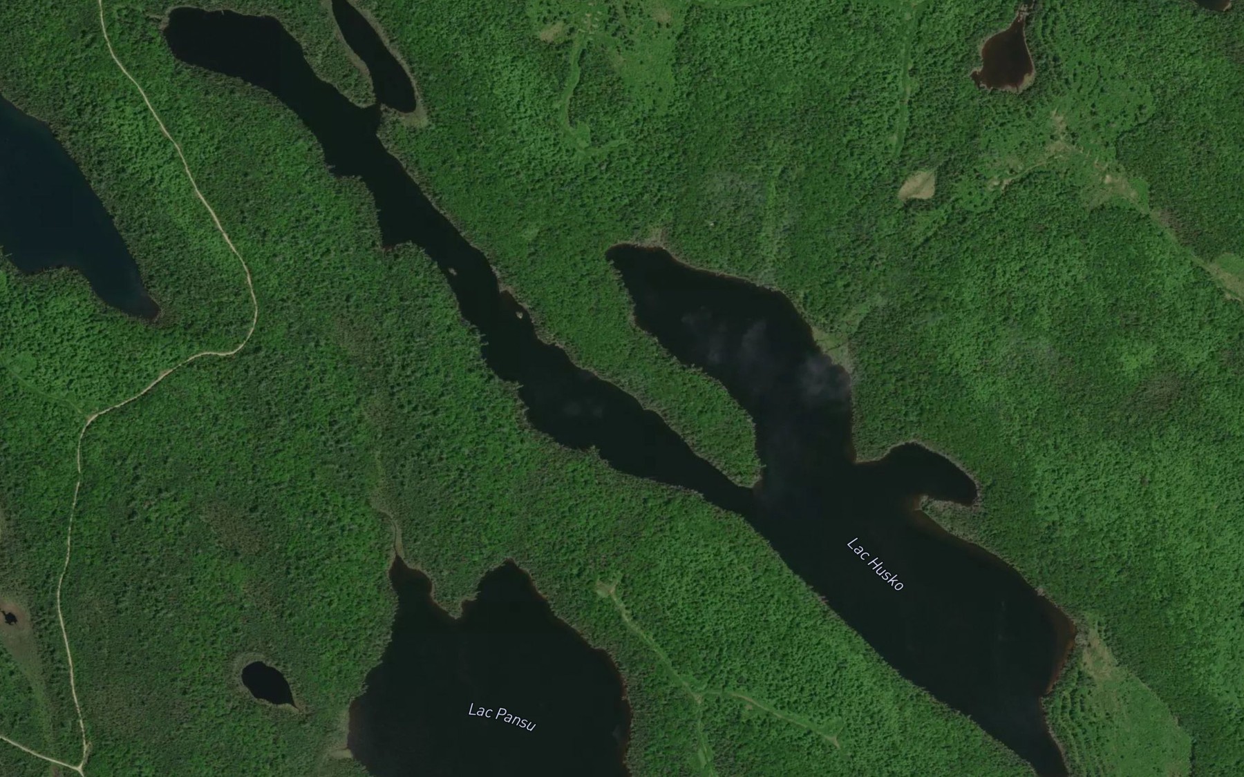 Satellite map of the Lac Husko