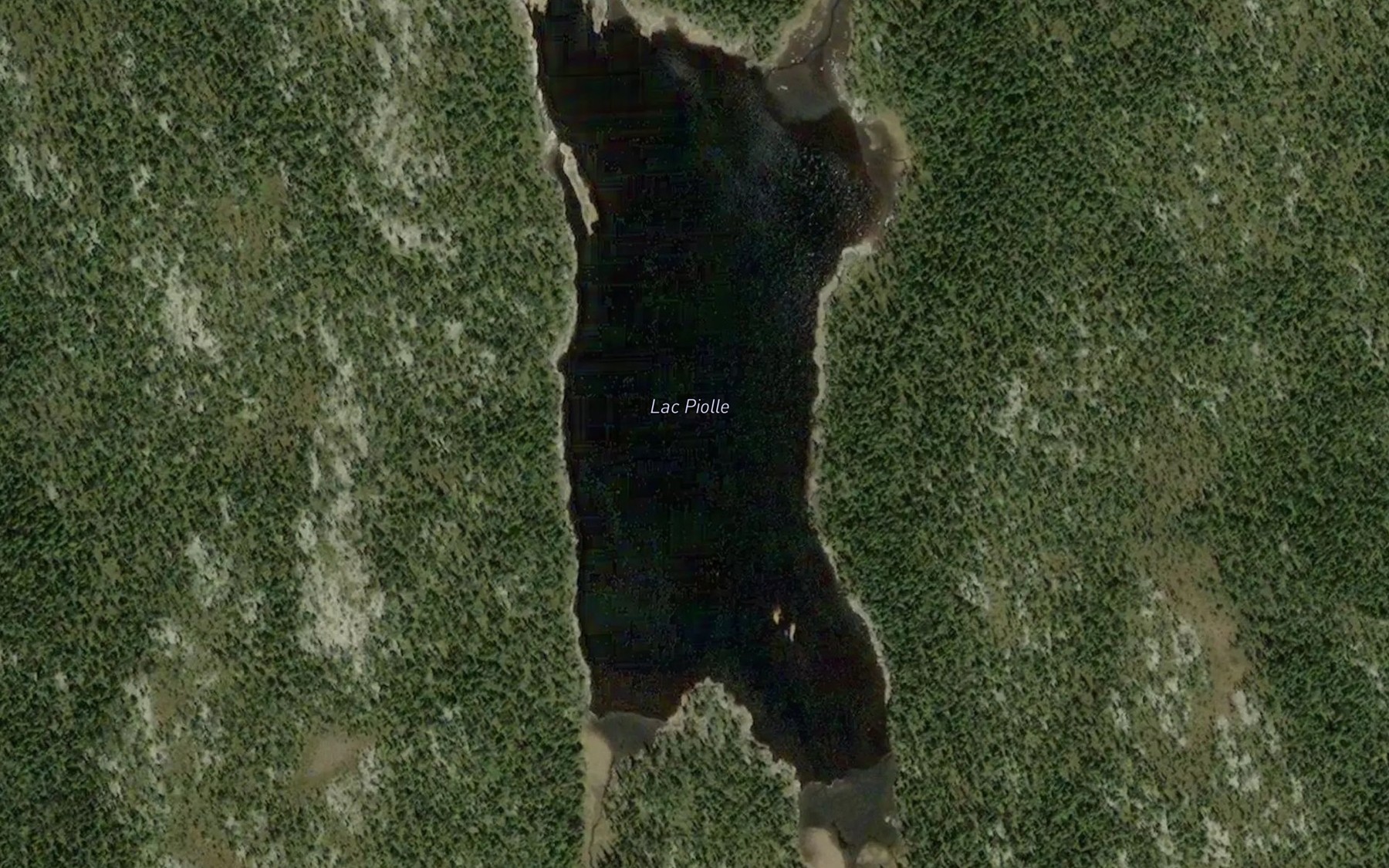 Satellite map of the Lac Piolle