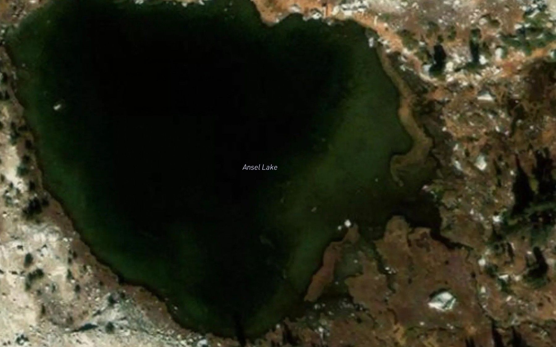 Satellite map of the Ansel Lake