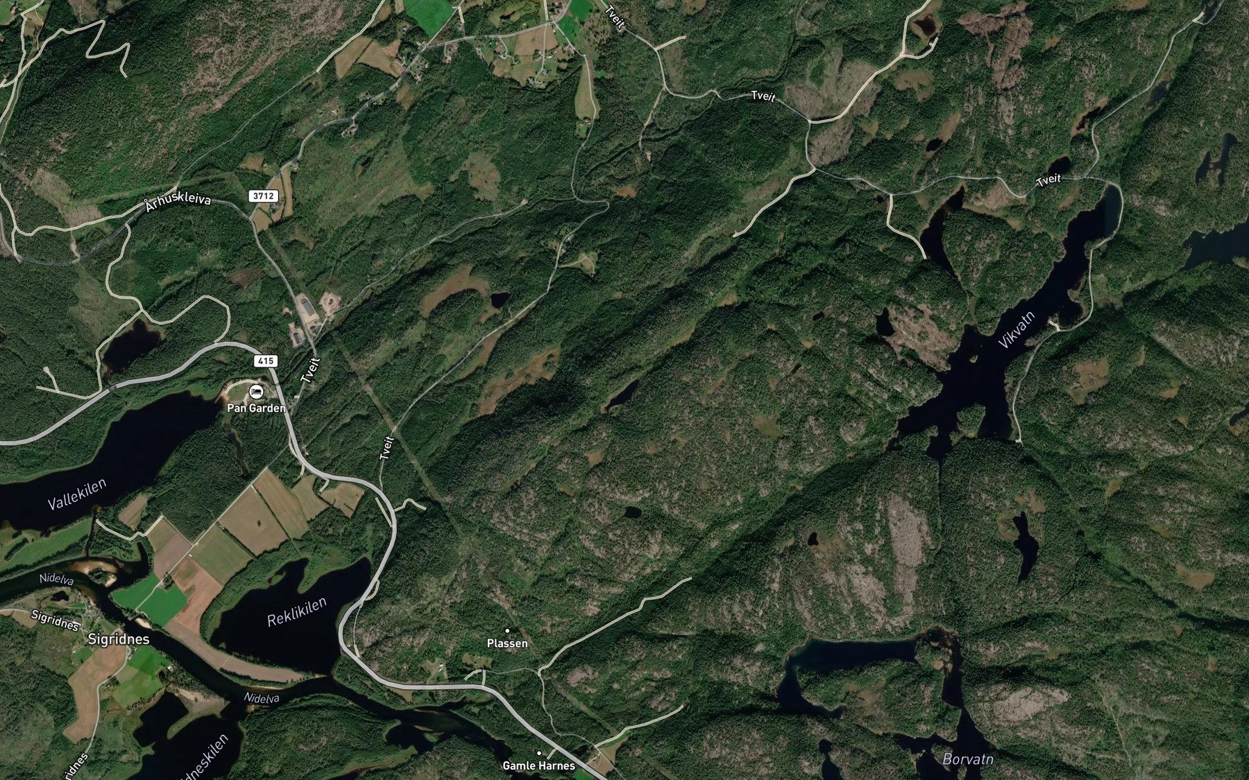 Satellite map of the Langetjorn