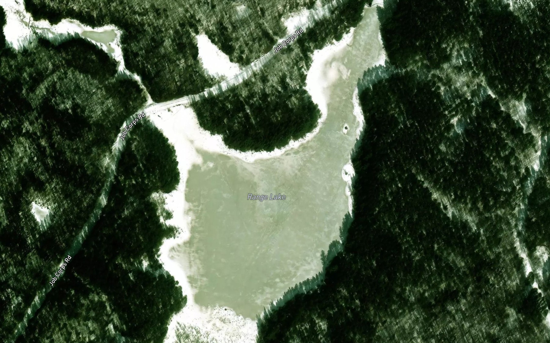 Satellite map of the Range Lake