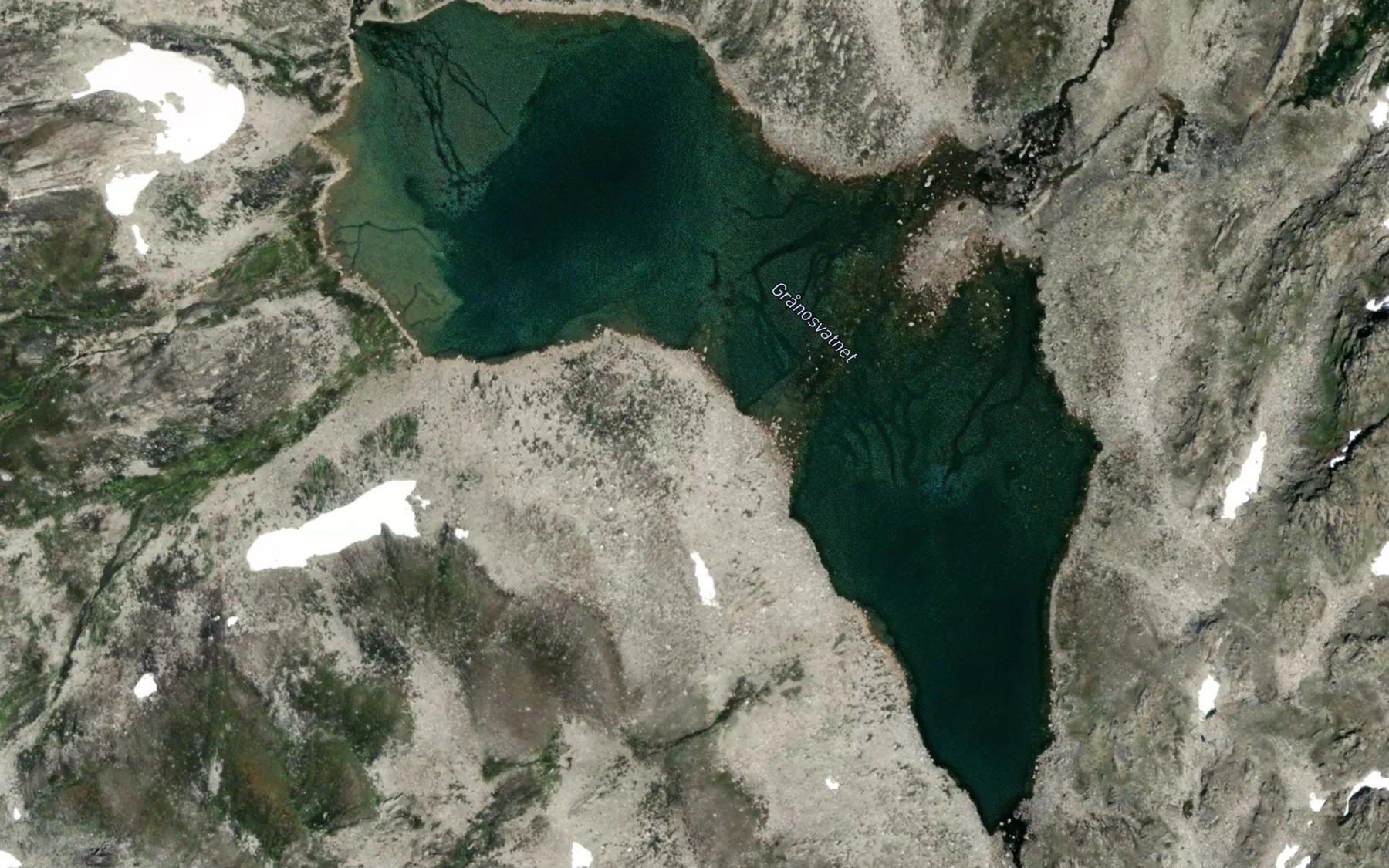 Satellite map of the Granosvatnet