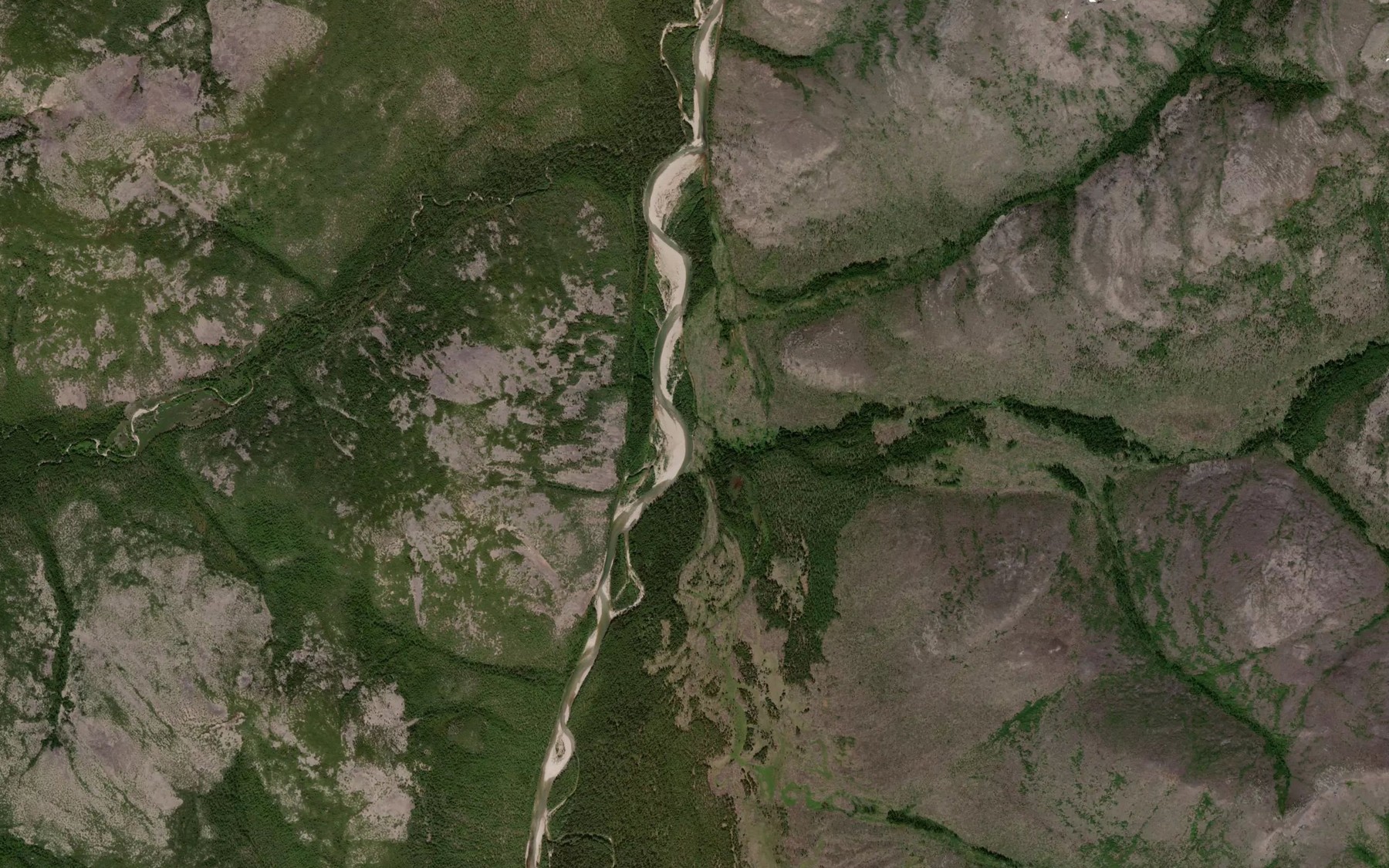 Satellite map of the Chunakchan