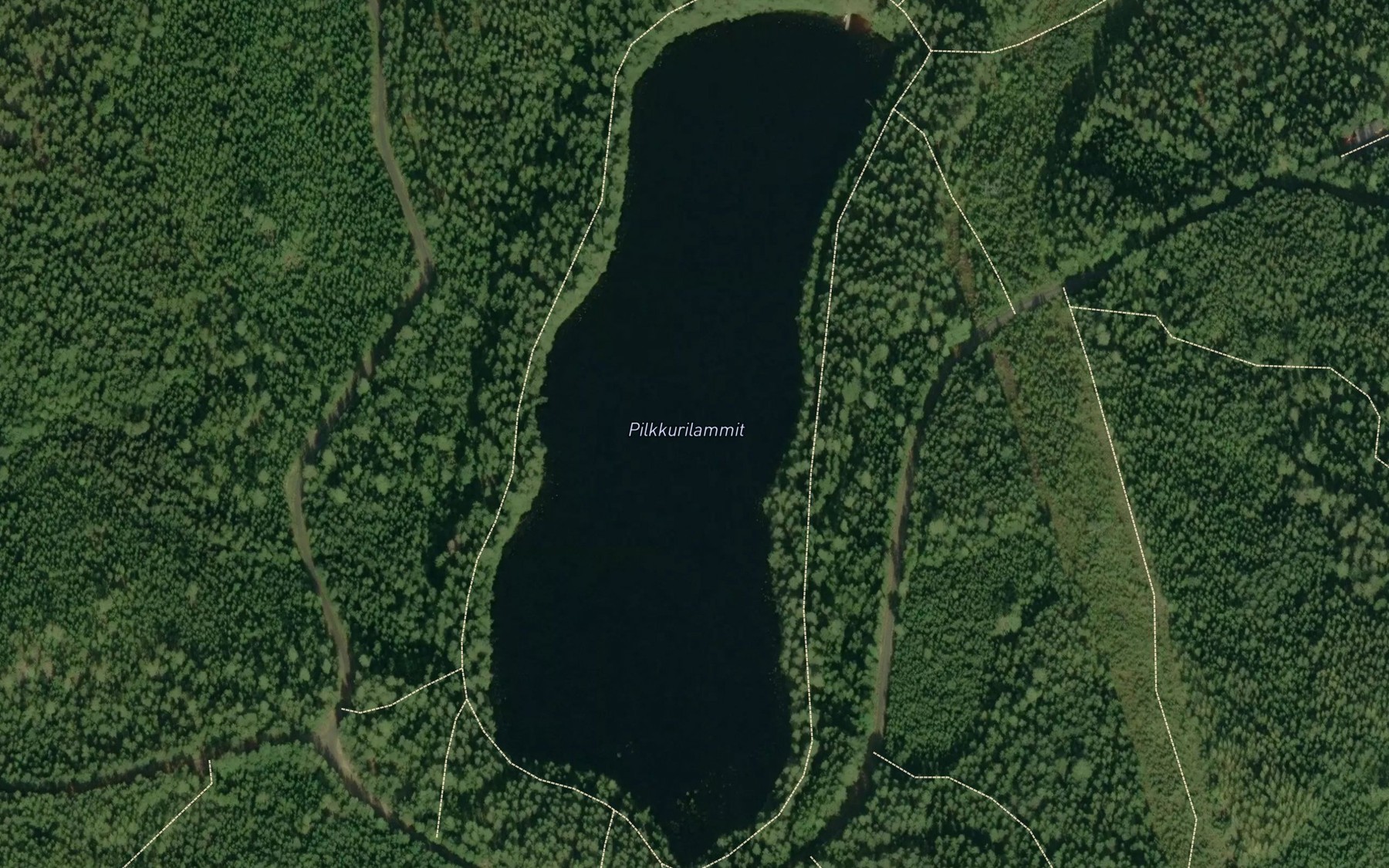 Satellite map of the Pilkkurilammit