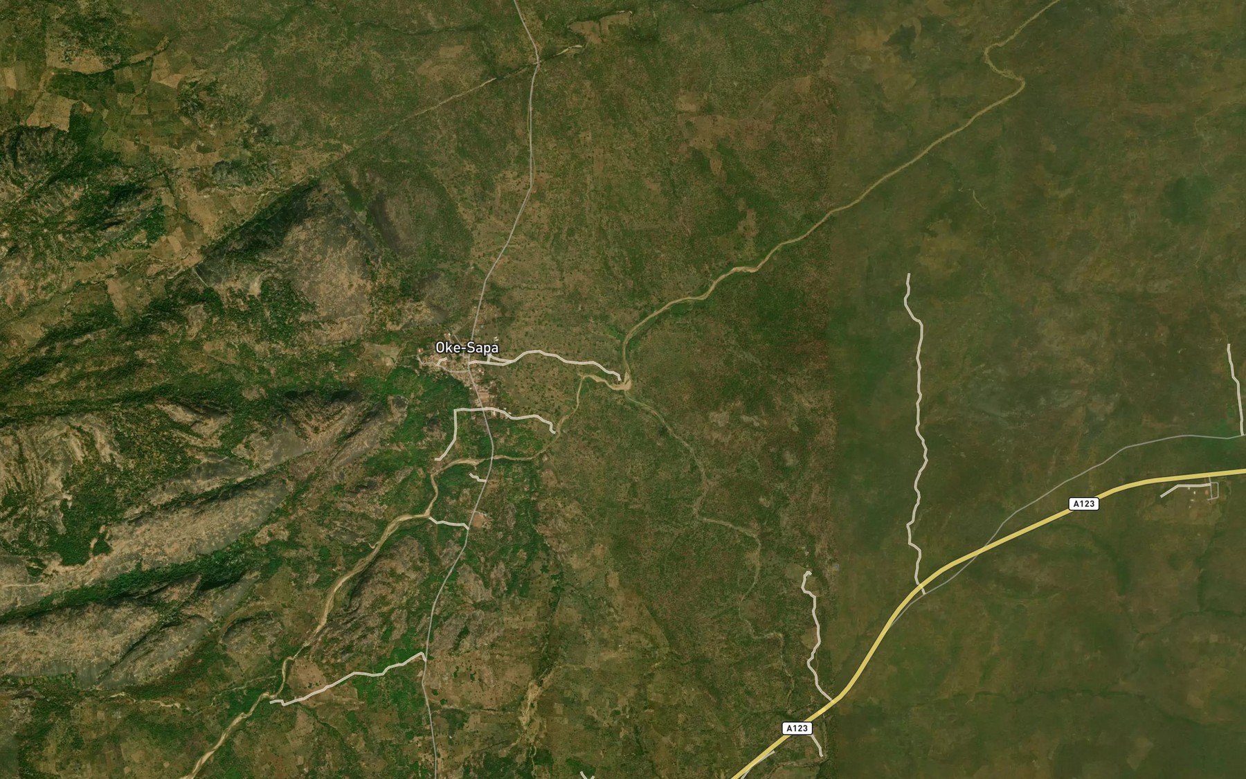 Satellite map of the RiverArun