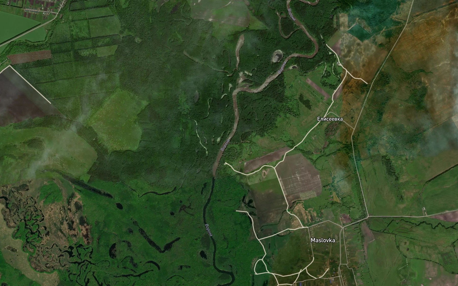 Satellite map of the Orzhevka