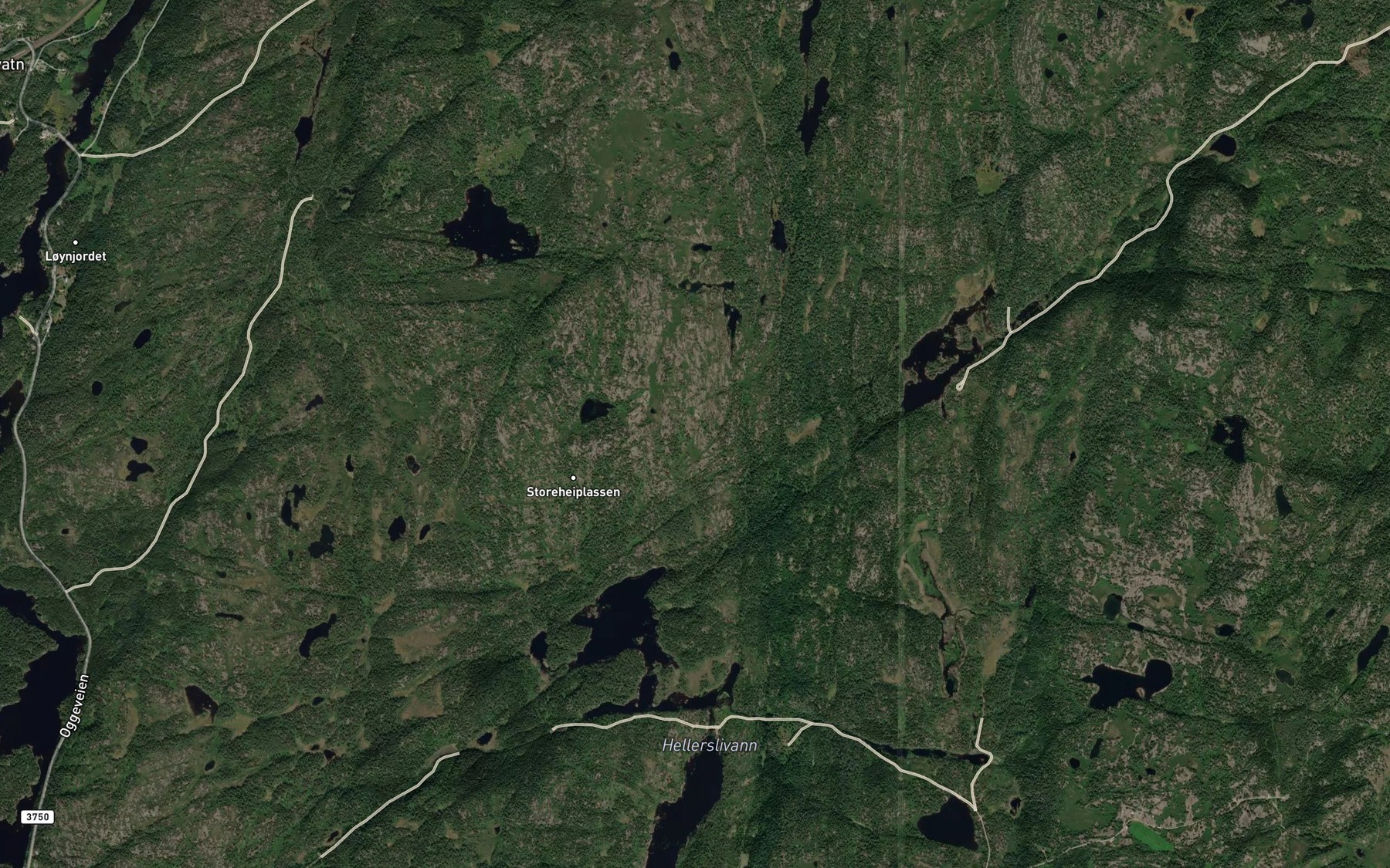 Satellite map of the Fjellbekken