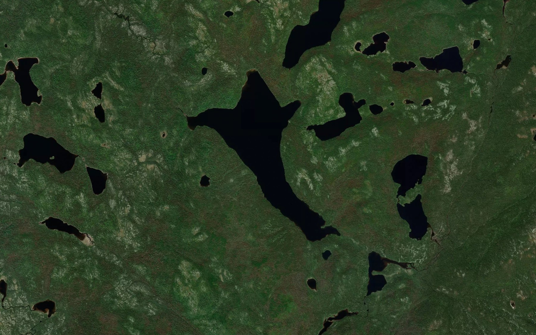 Satellite map of the Lac Carre