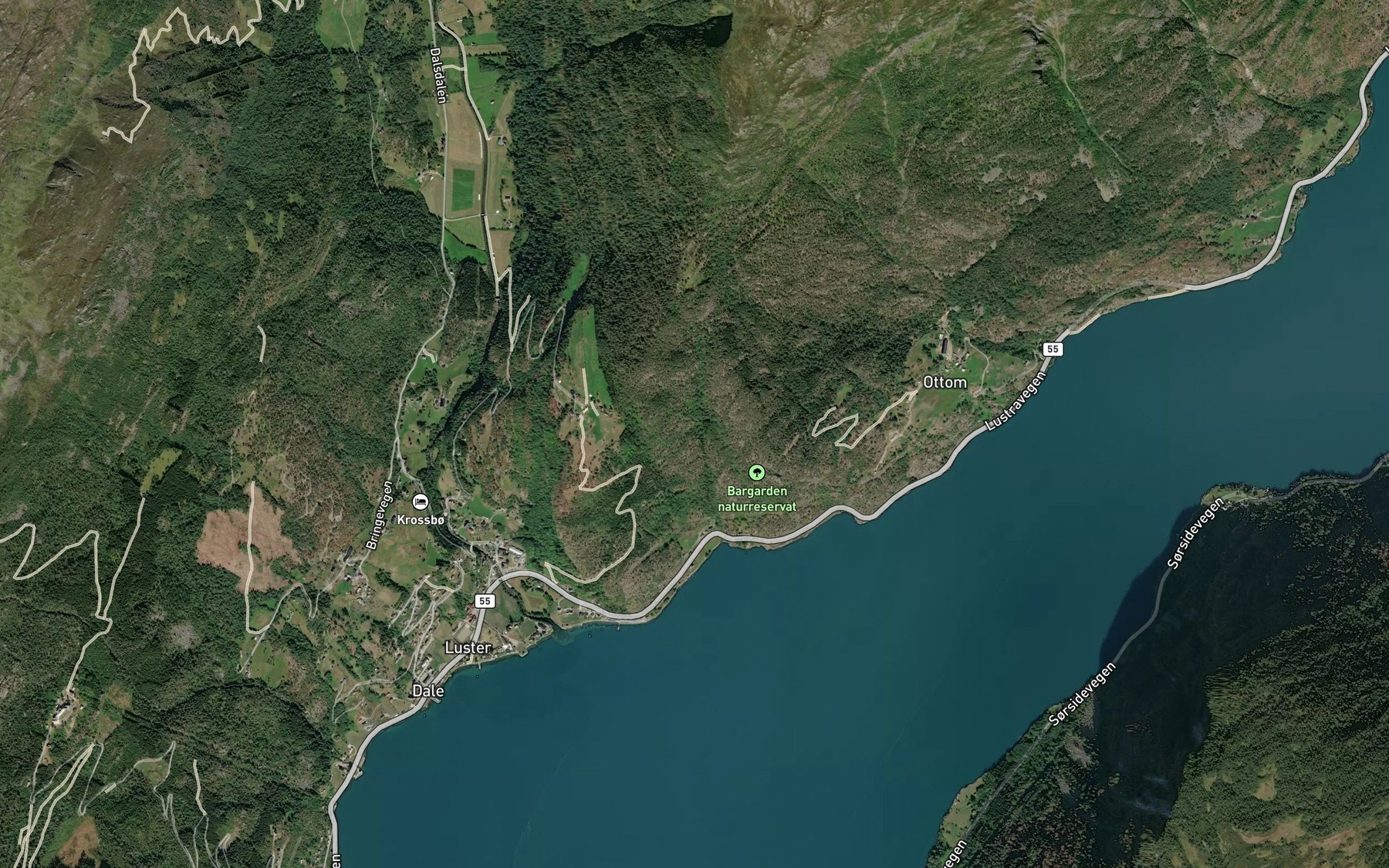 Satellite map of the Holegrovi