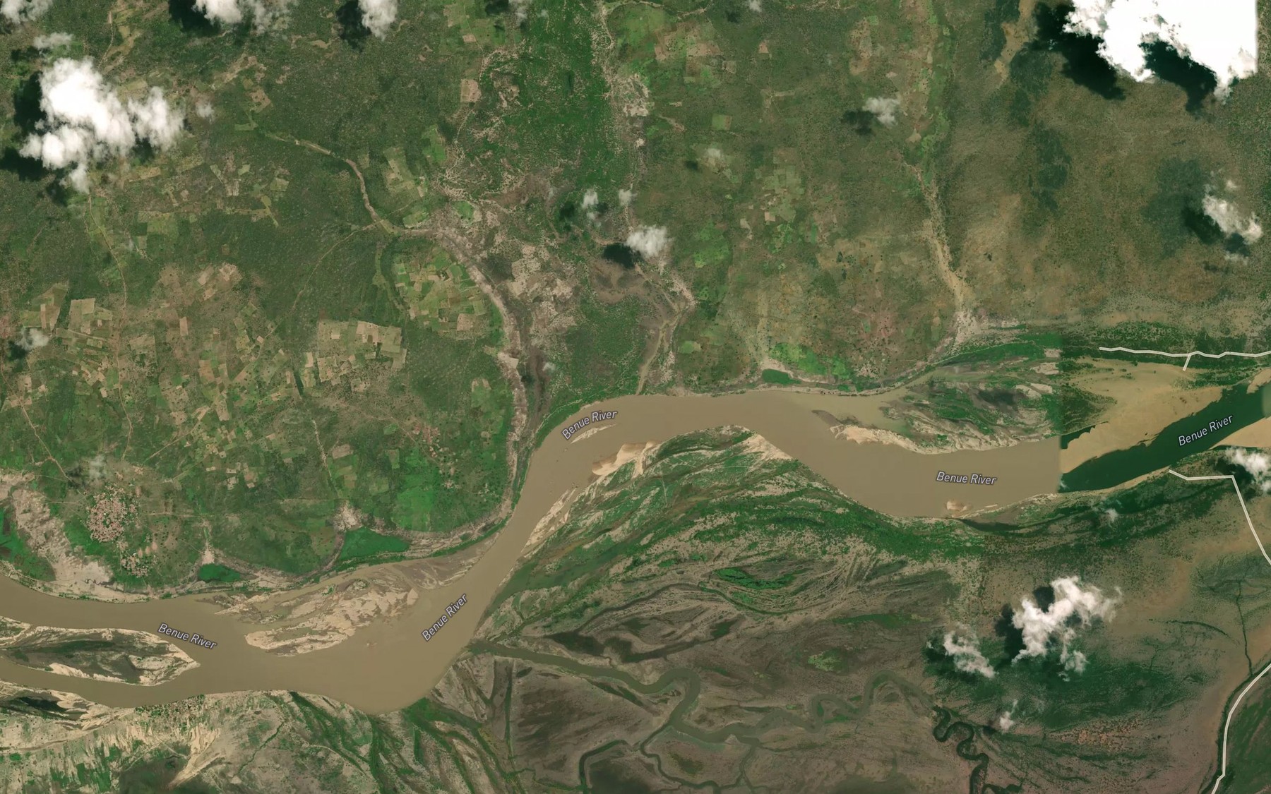 Satellite map of the River Dutse