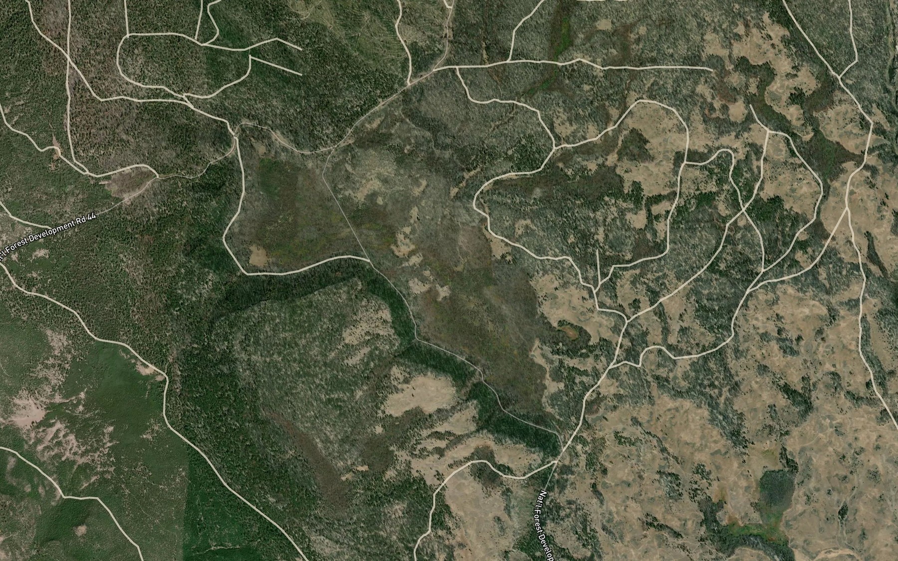 Satellite map of the Raymonds Pond