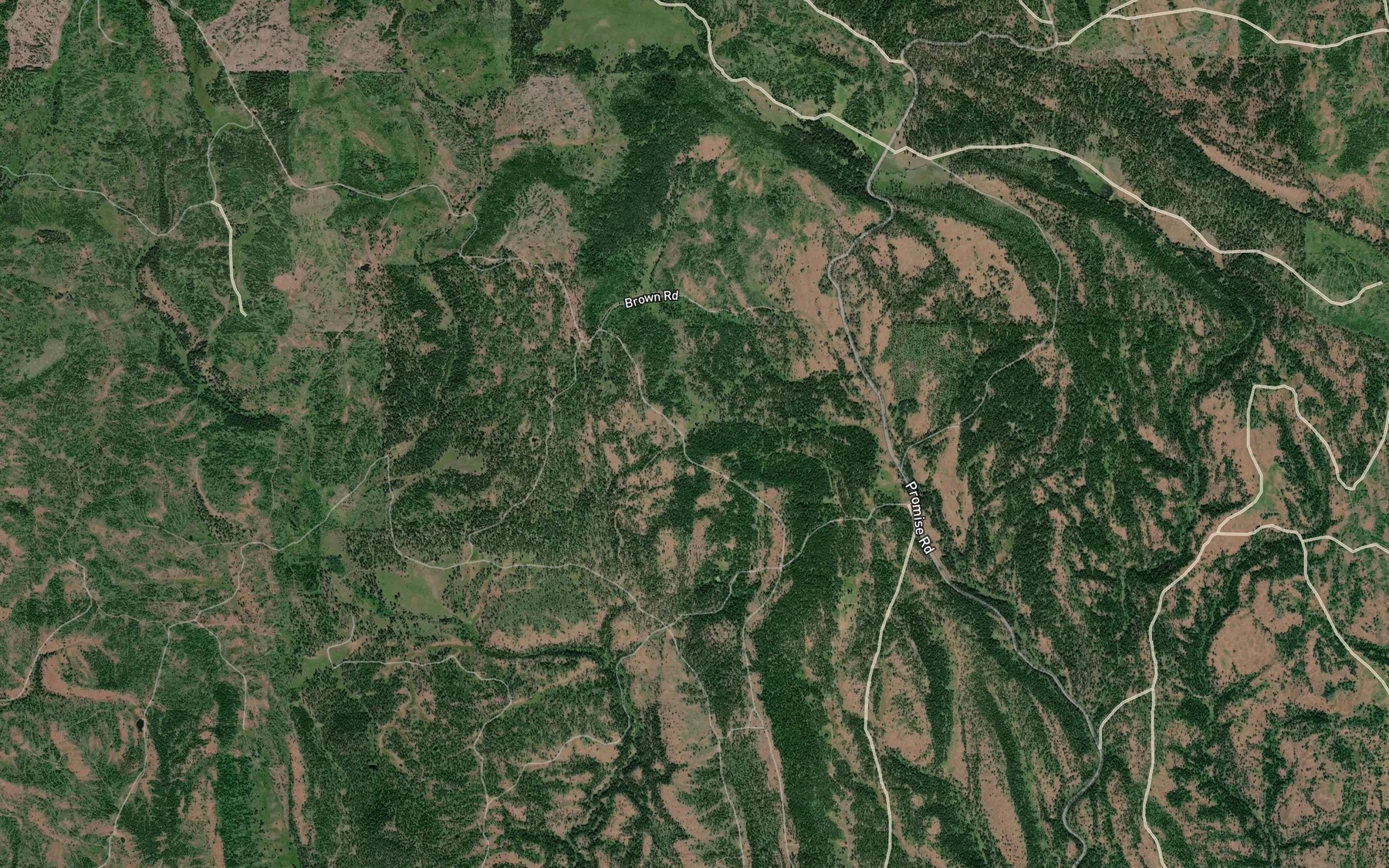 Satellite map of the Johnson Spring