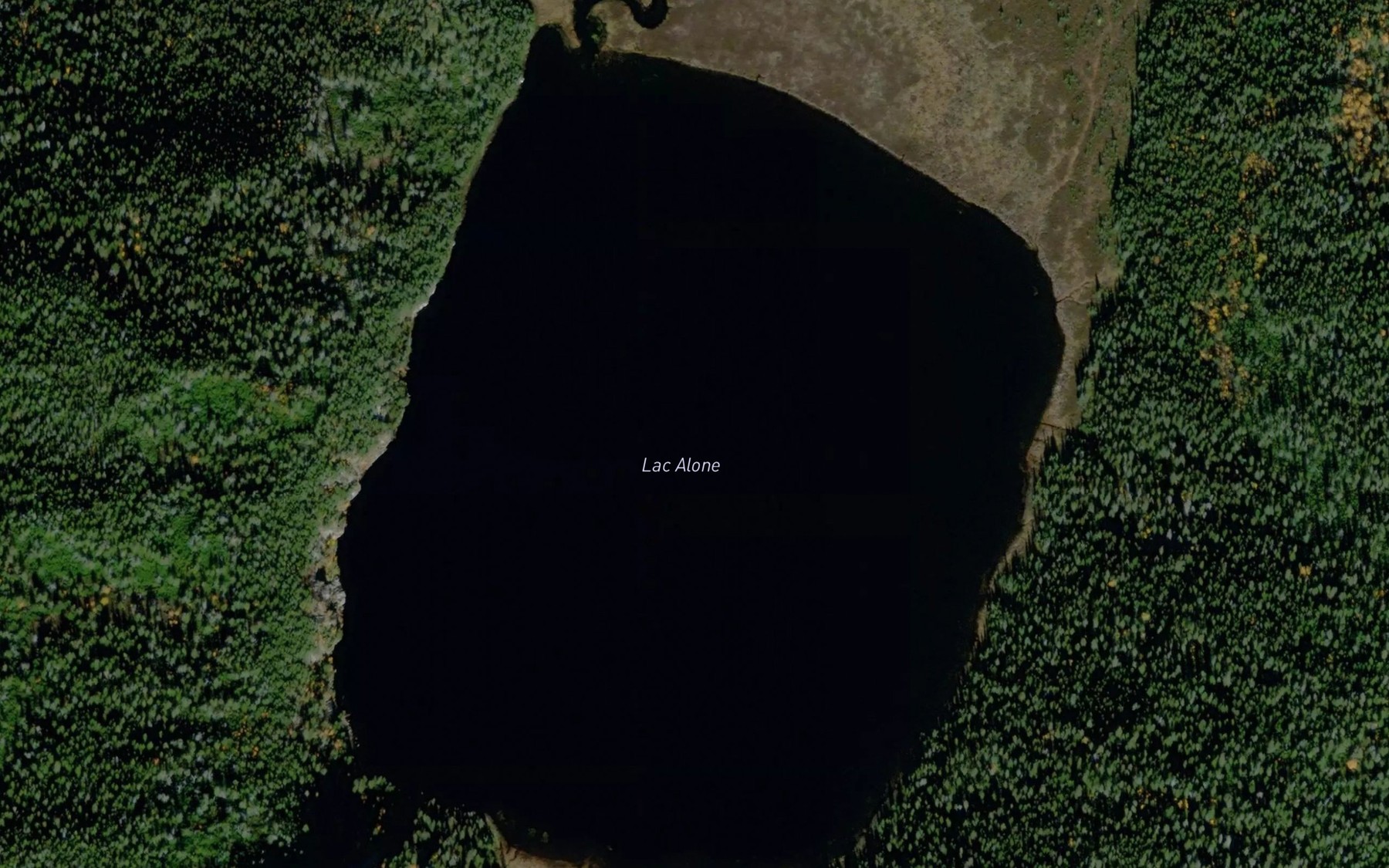 Satellite map of the Lac Alone