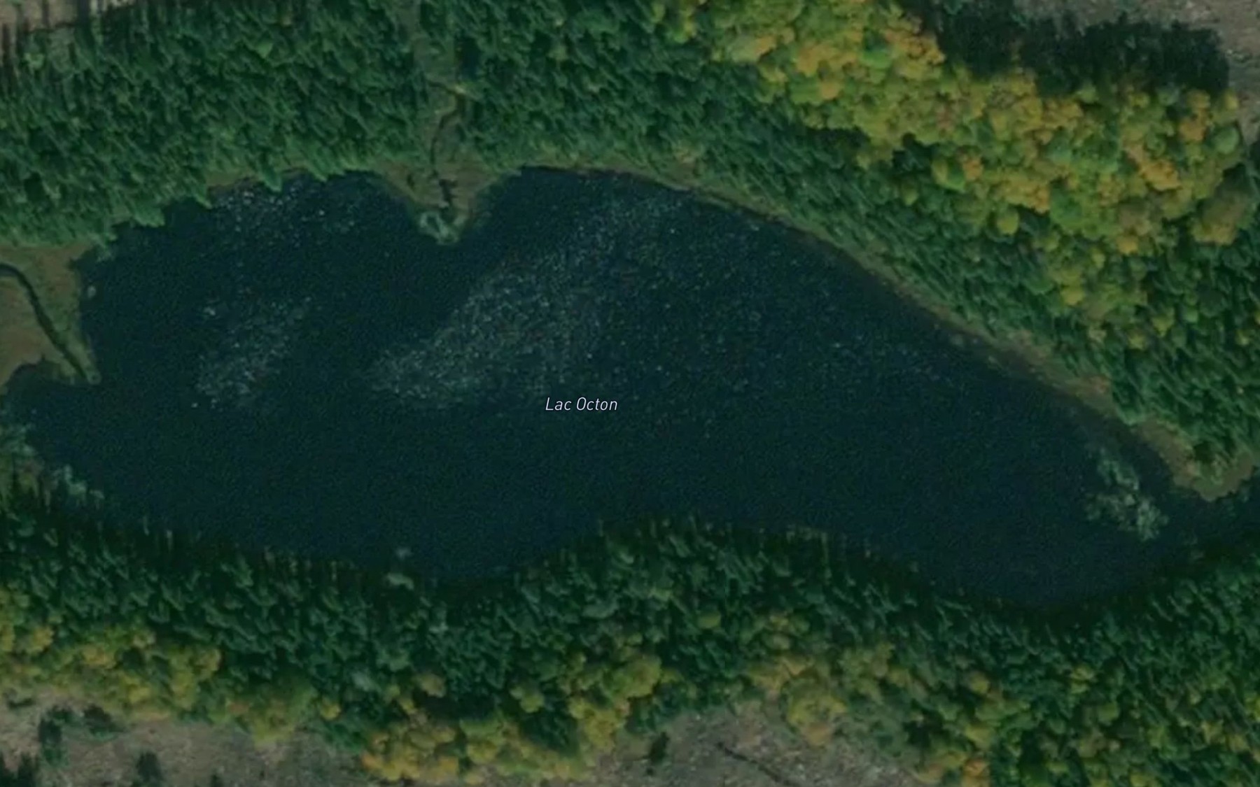 Satellite map of the Lac Octon