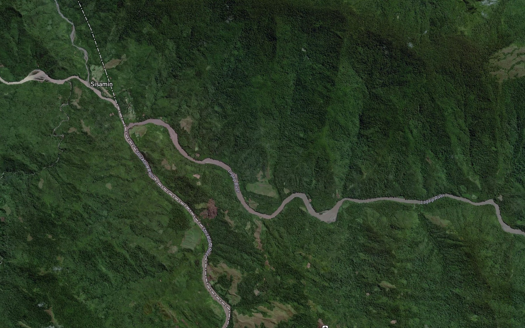 Satellite map of the Lagaip River