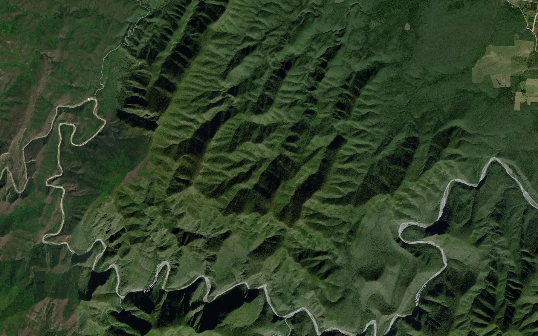 Satellite map of the Canada San Vicente