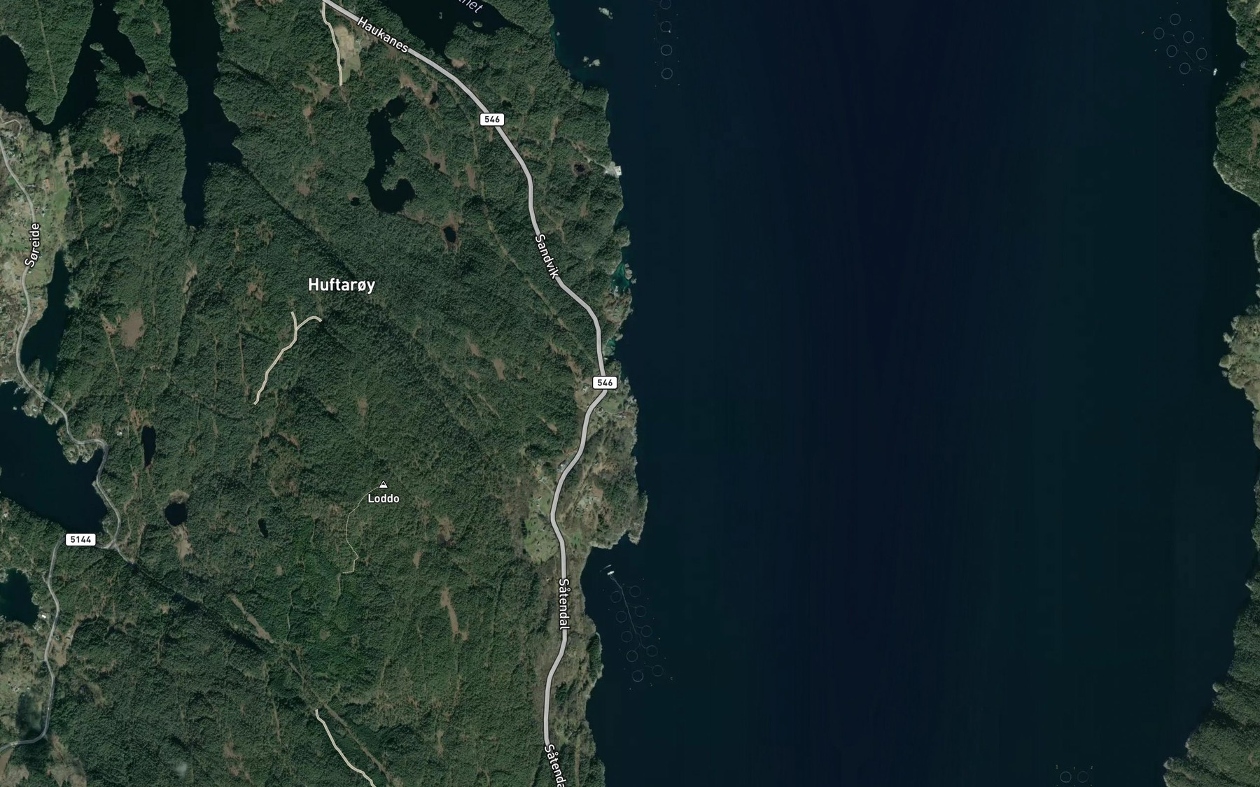 Satellite map of the Sandbuvik