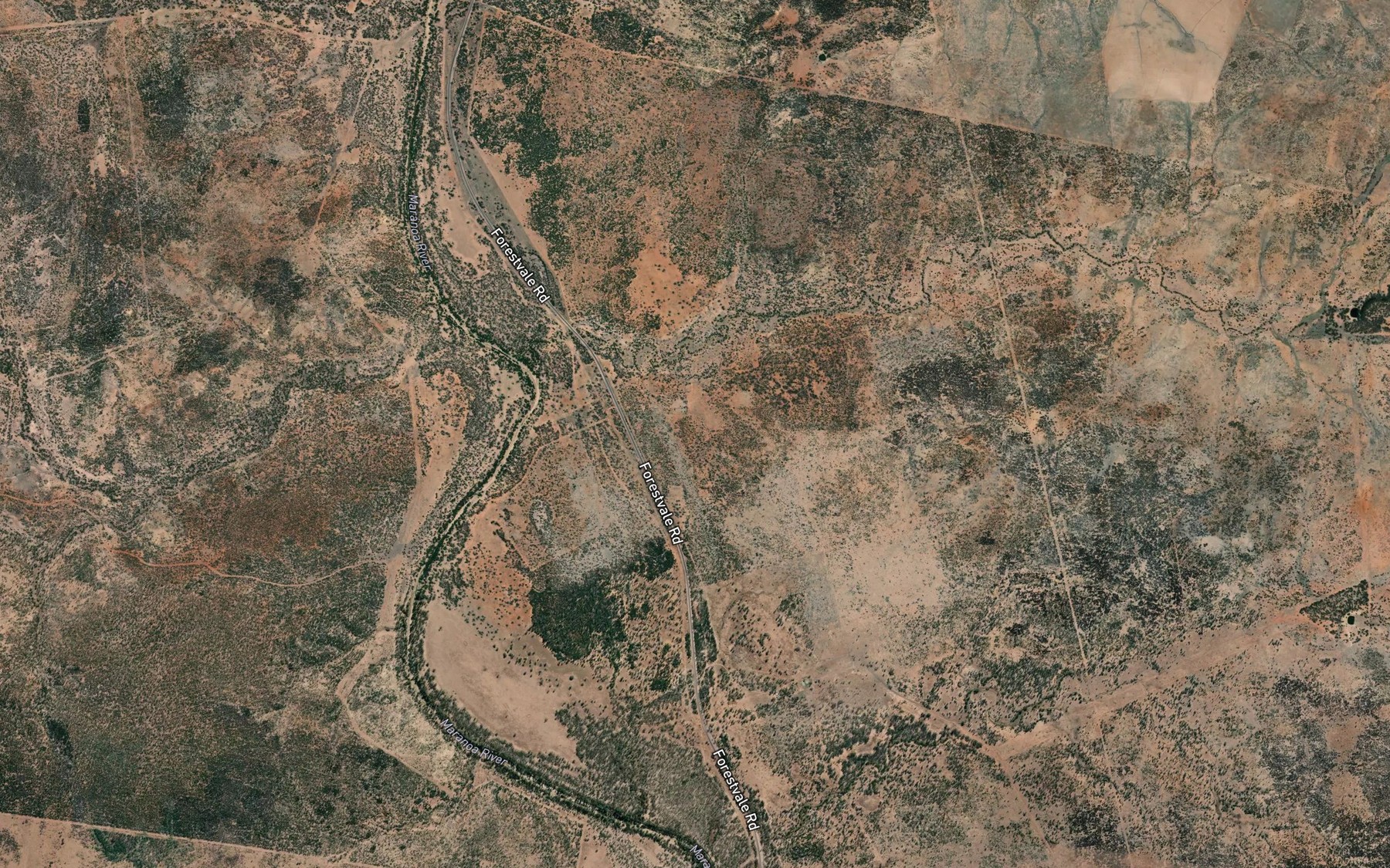 Satellite map of the Fleming Creek