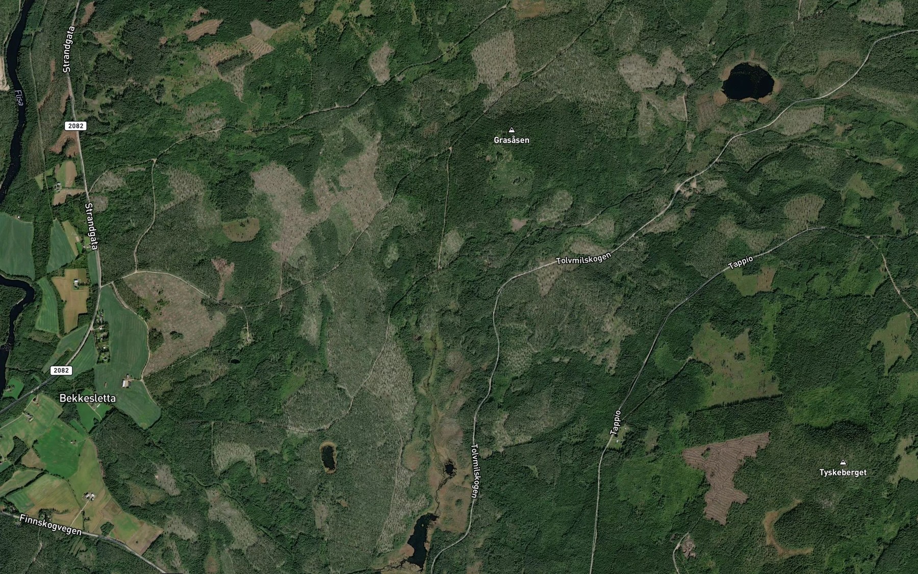 Satellite map of the Grasasbekken