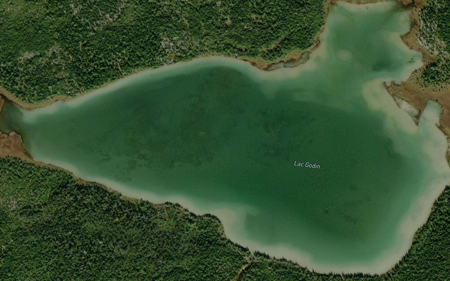 Satellite map of the Lac Godin