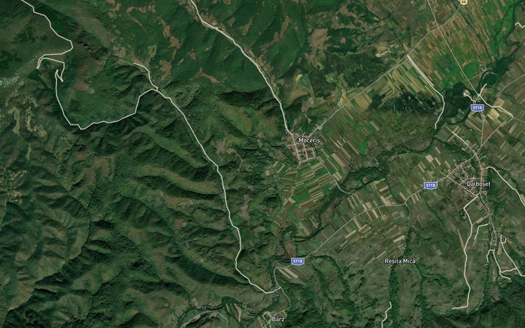 Satellite map of the Parau Barz