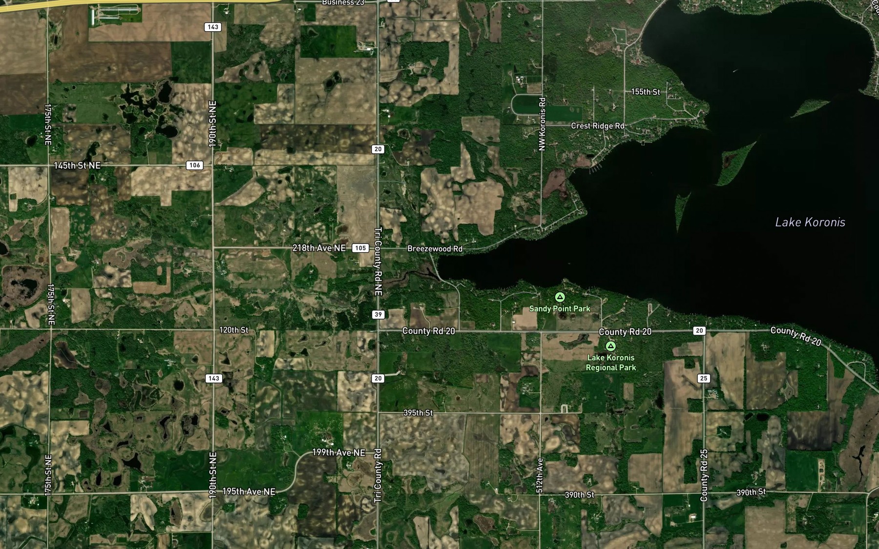 Satellite map of the Spot 3