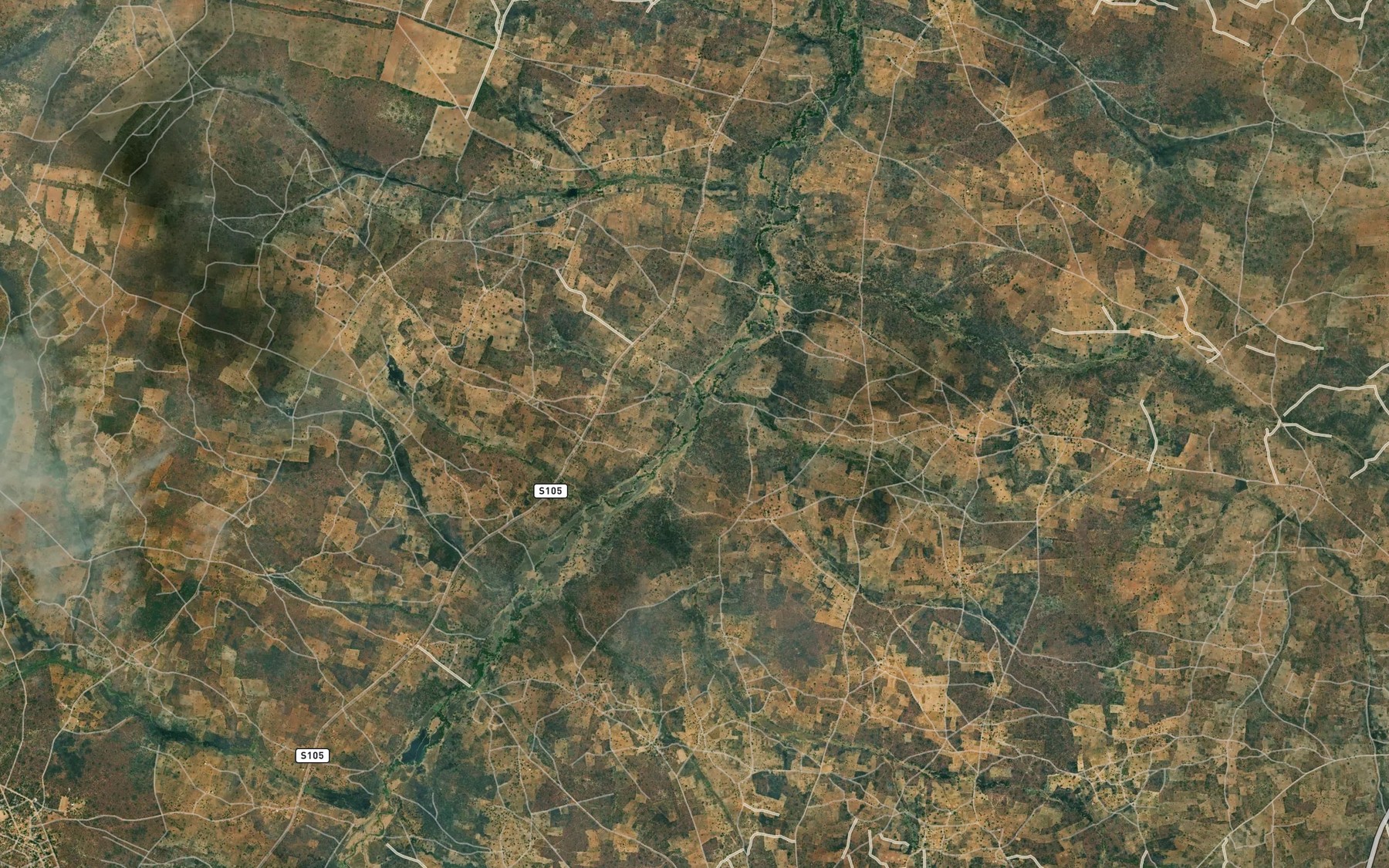 Satellite map of the Chamaji