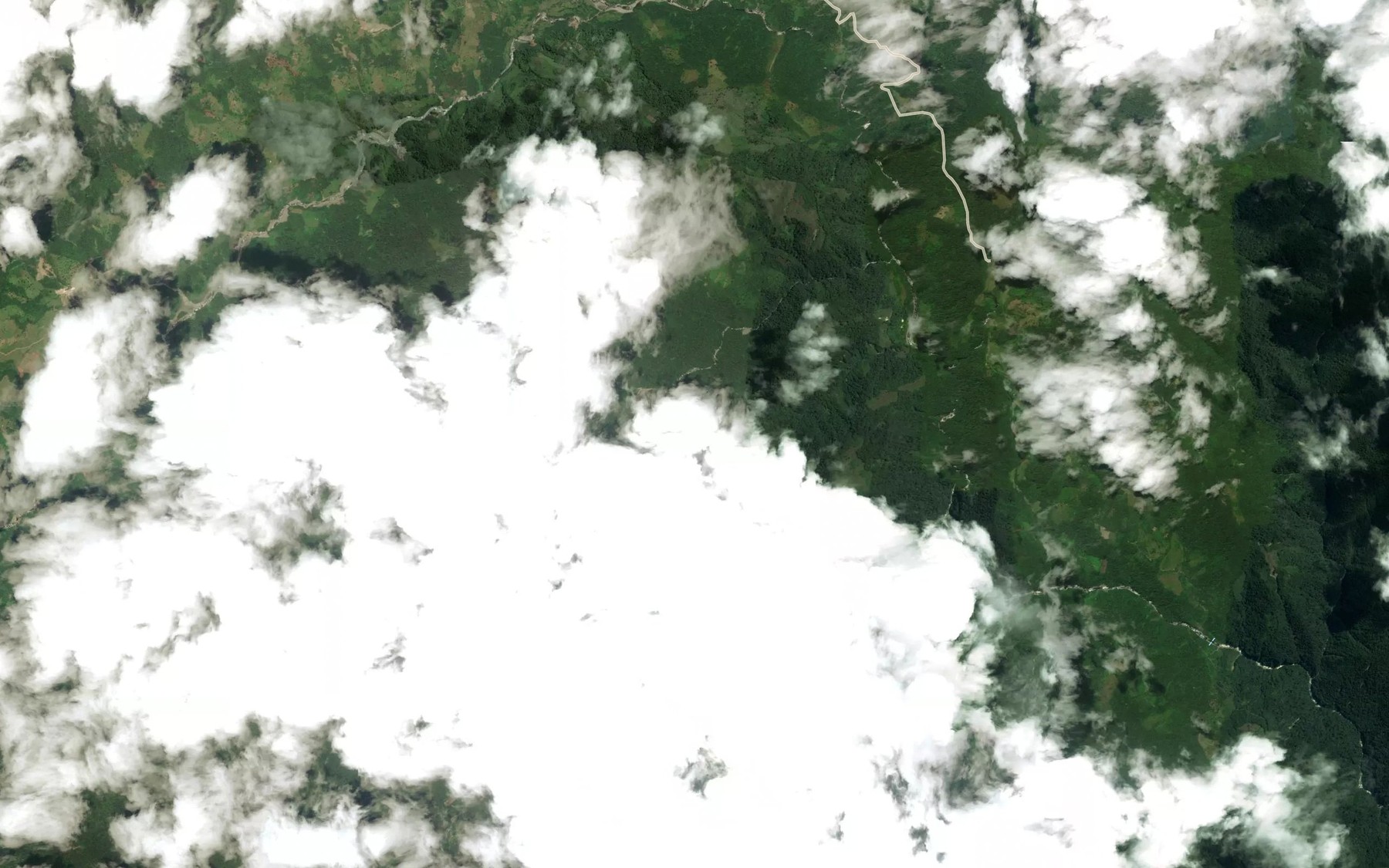 Satellite map of the Quebrada Granadilla