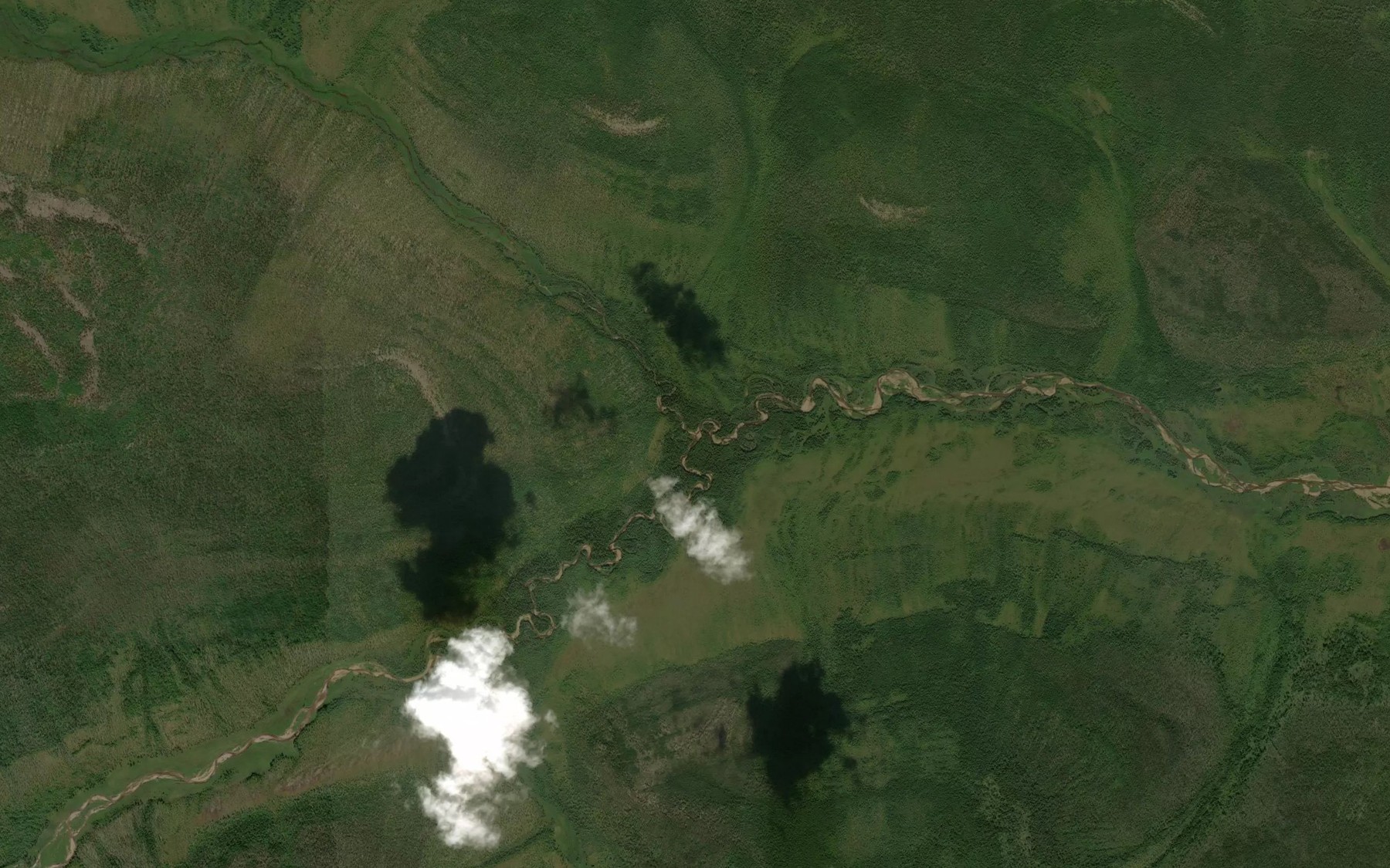 Satellite map of the Levyy Sayan