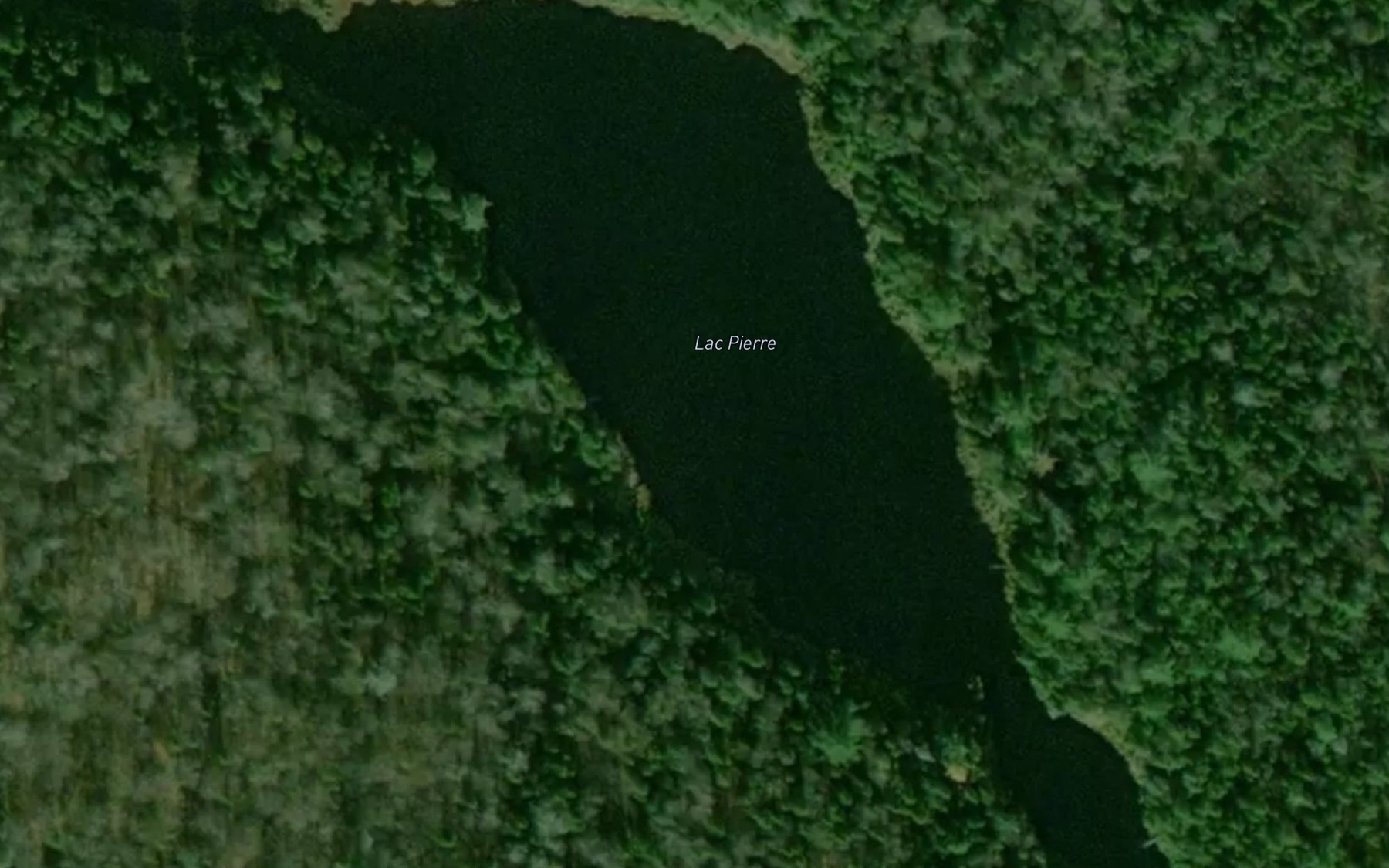 Satellite map of the Lac Pierre