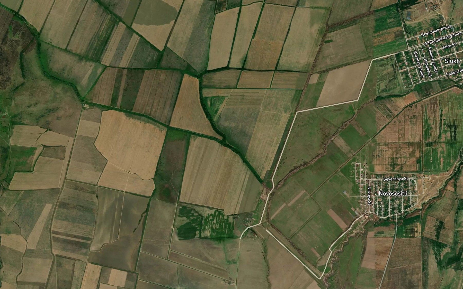 Satellite map of the Sudakskiy Kanal