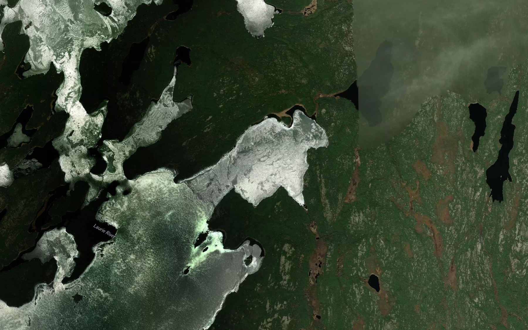 Satellite map of the King Bay