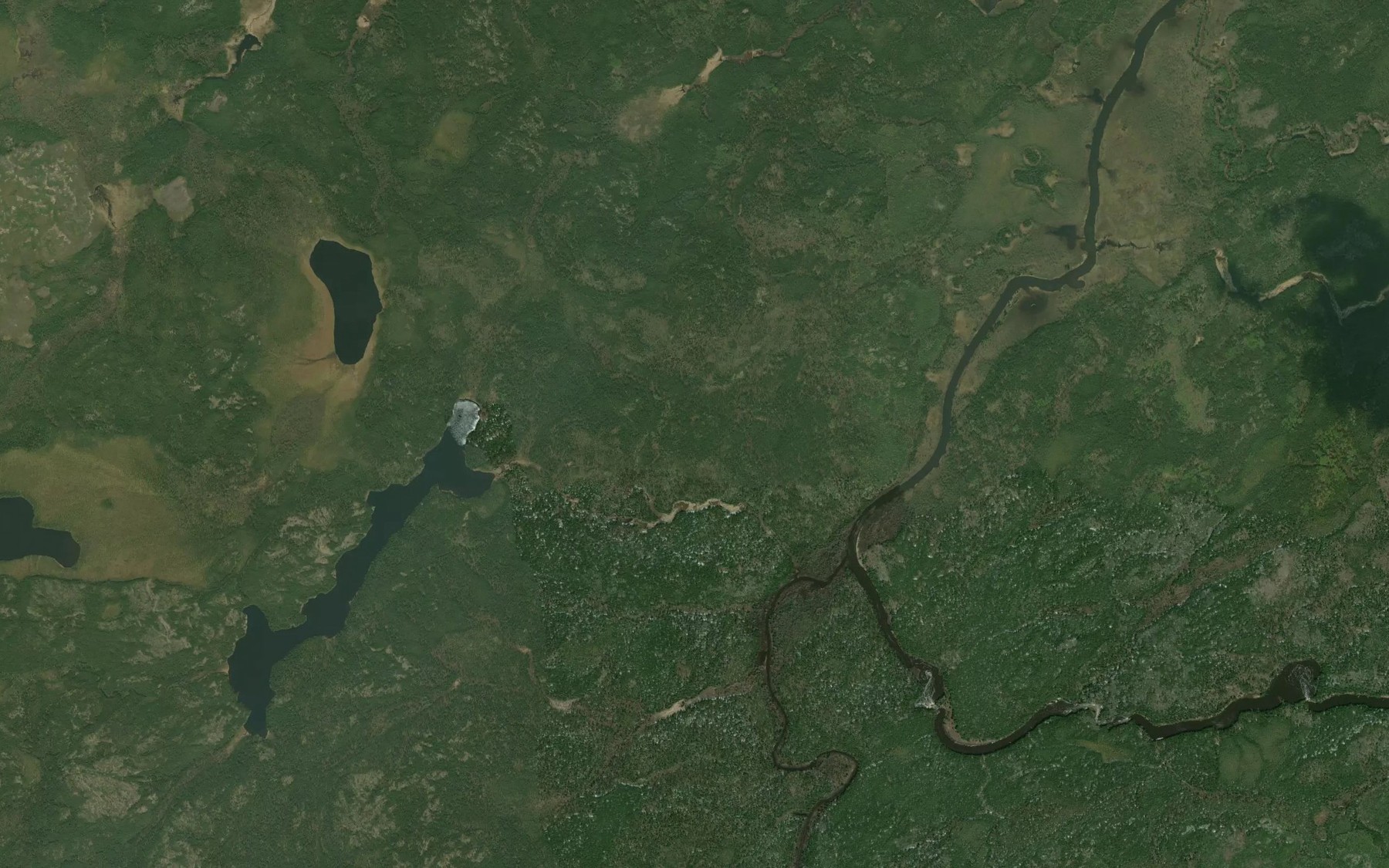 Satellite map of the Buckett Creek