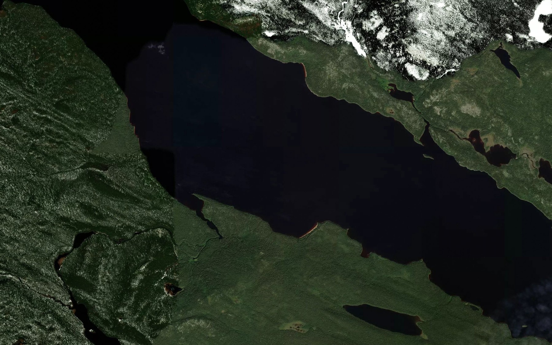 Satellite map of the Lac Guines