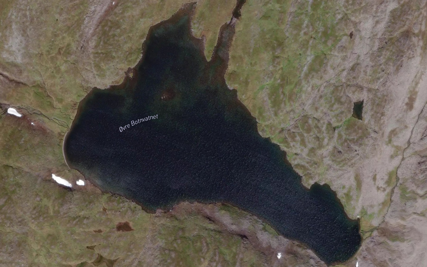 Satellite map of the Ovre Botnvatnet