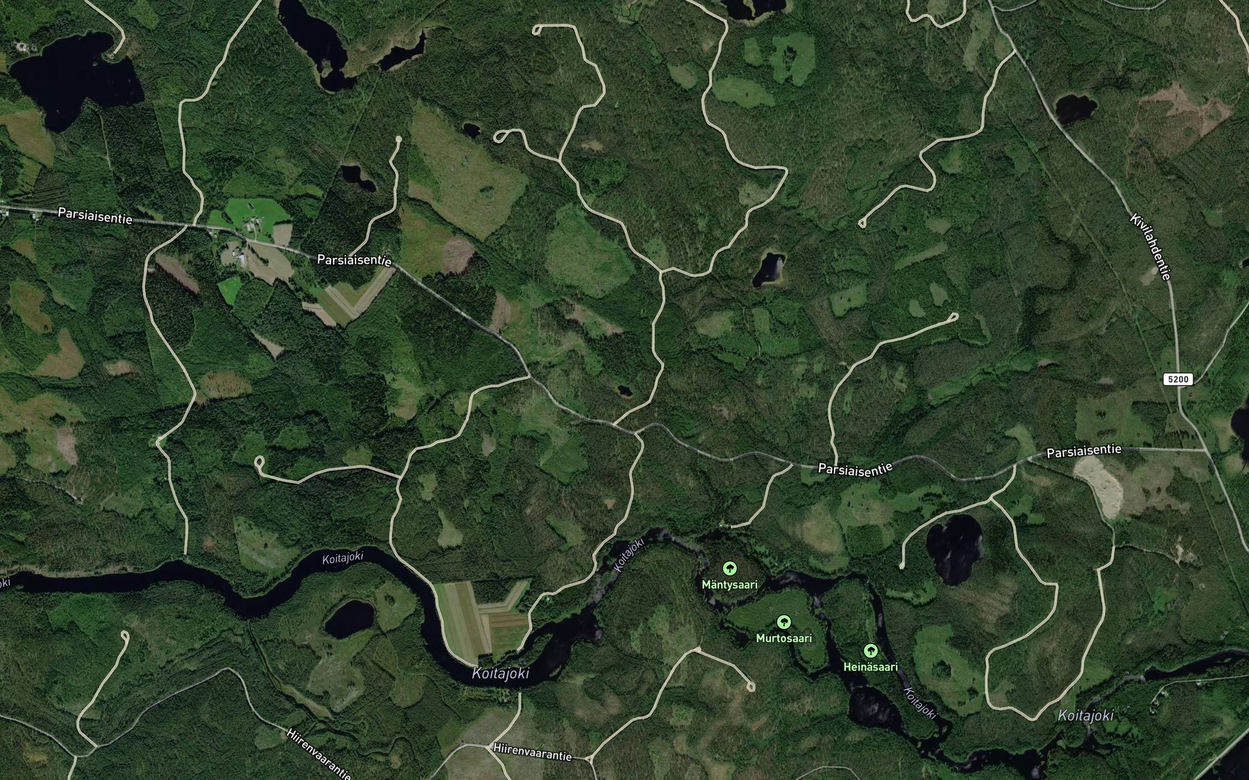 Satellite map of the Kukkalampi