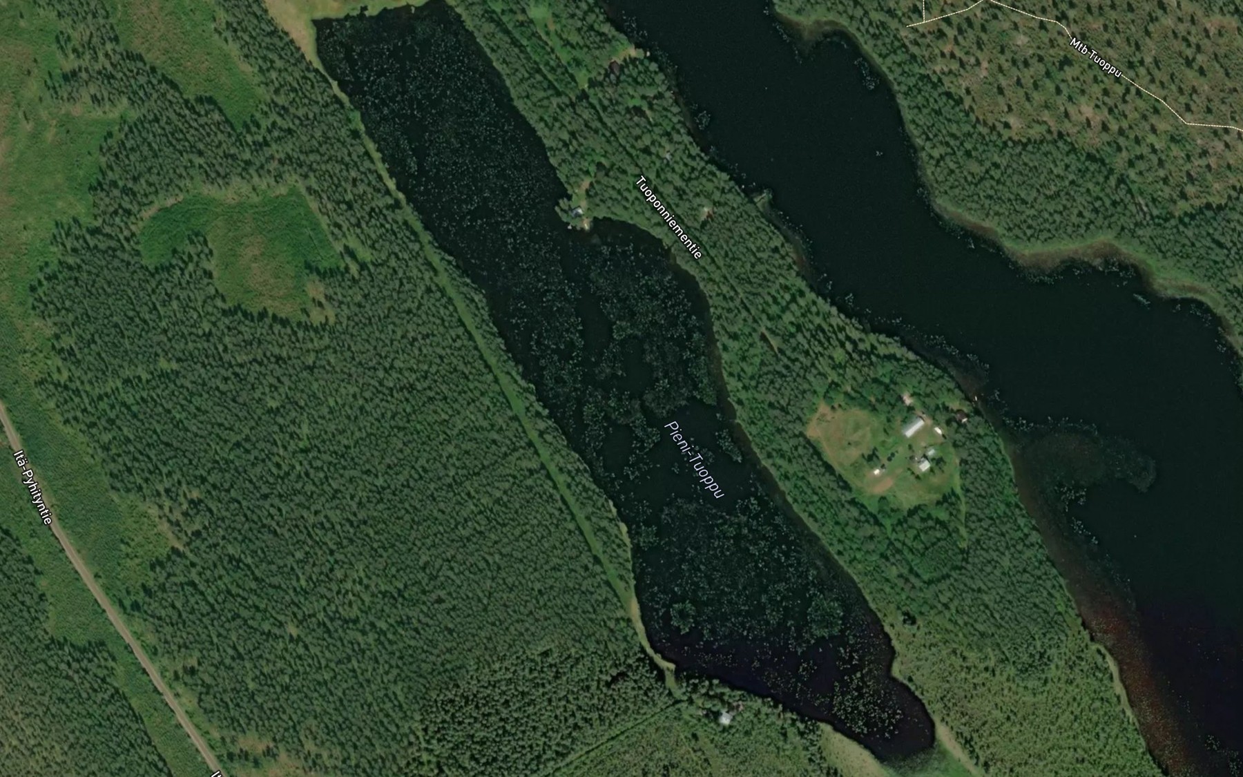 Satellite map of the Pieni-Tuoppu