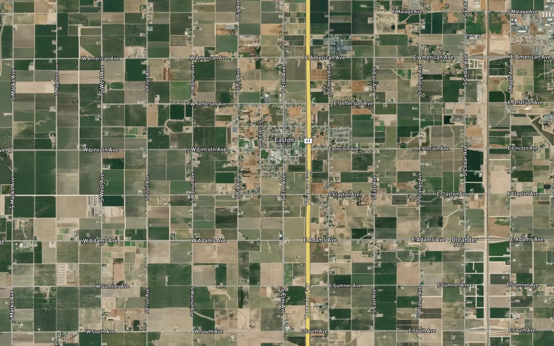 Satellite map of the South Branch American Colony Canal