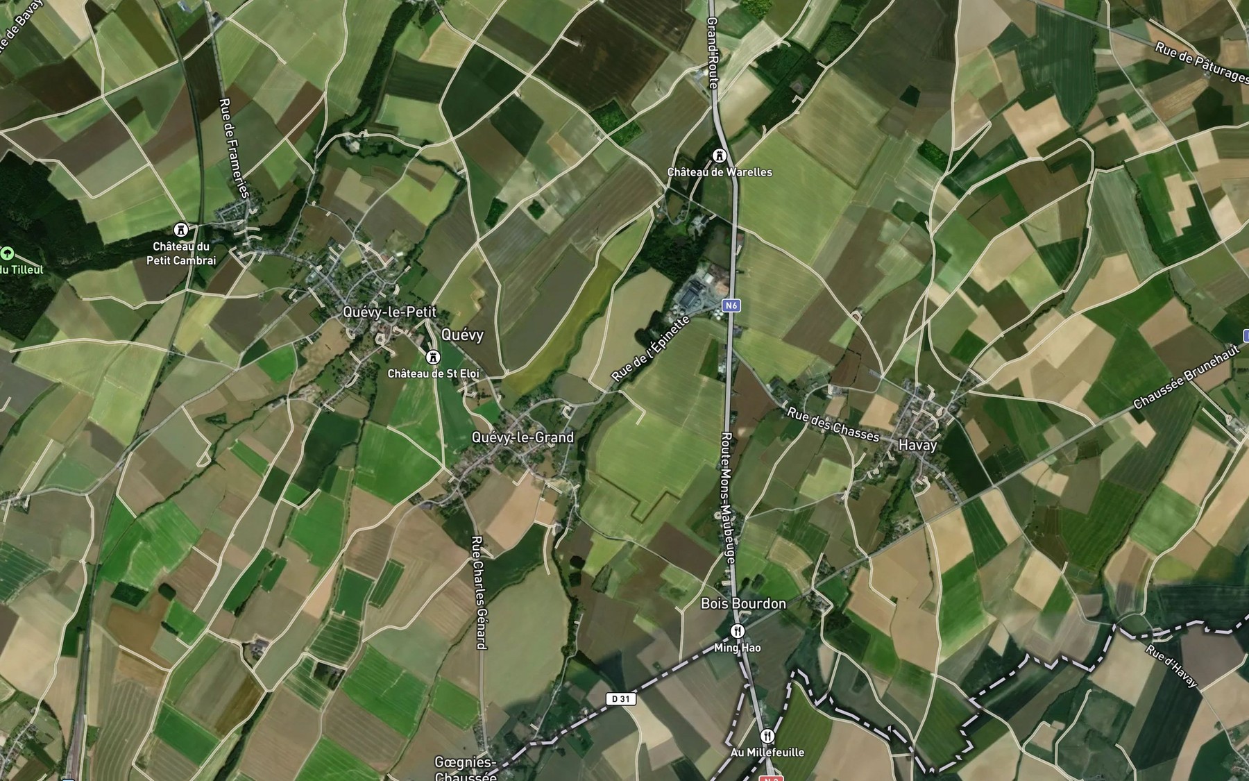 Satellite map of the Wampe