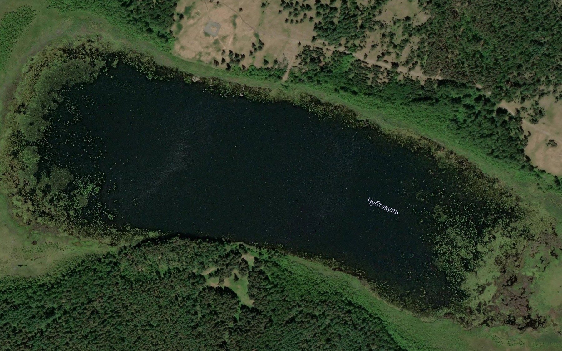 Satellite map of the Ozero Chubtekul'