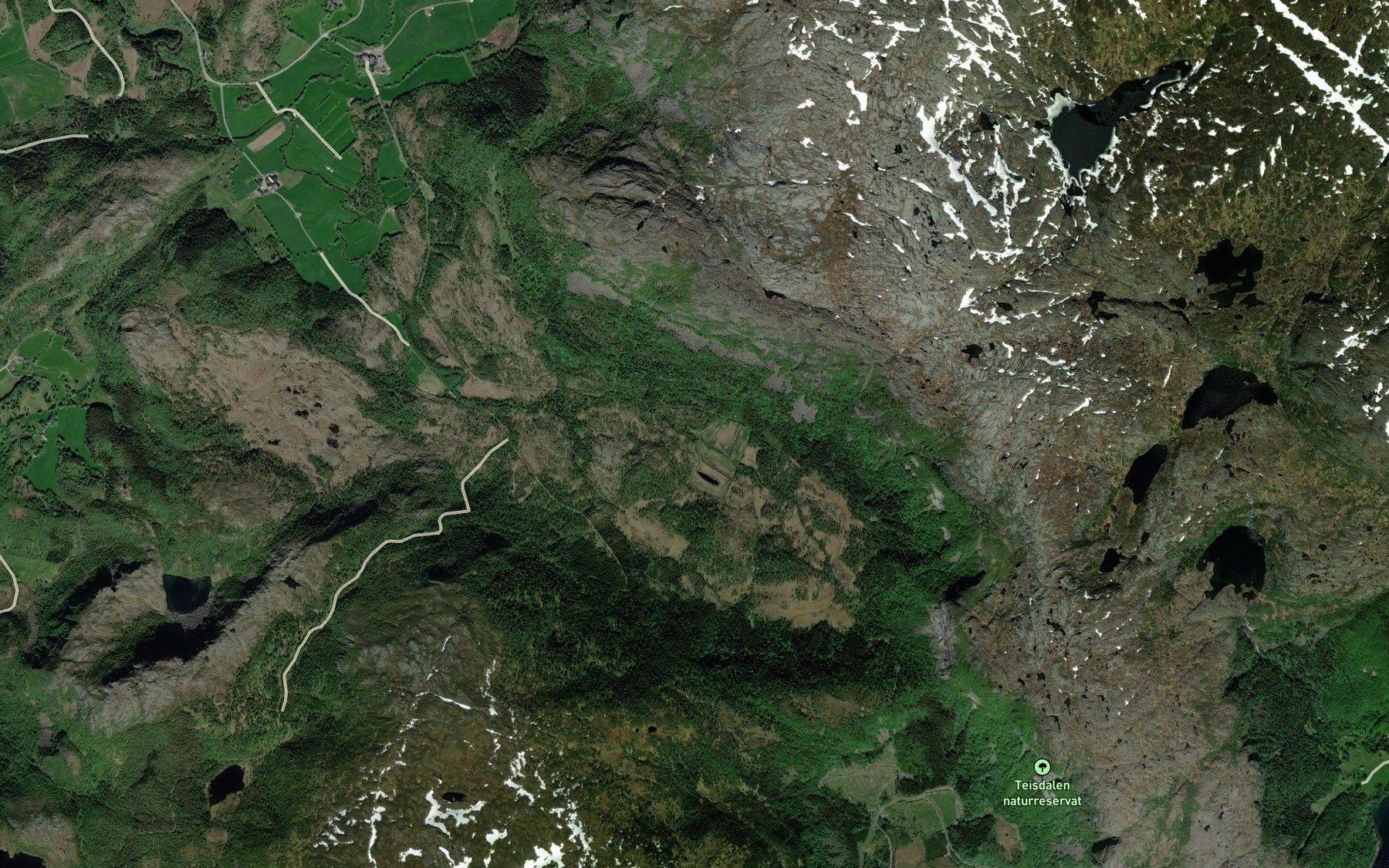Satellite map of the Almibekken