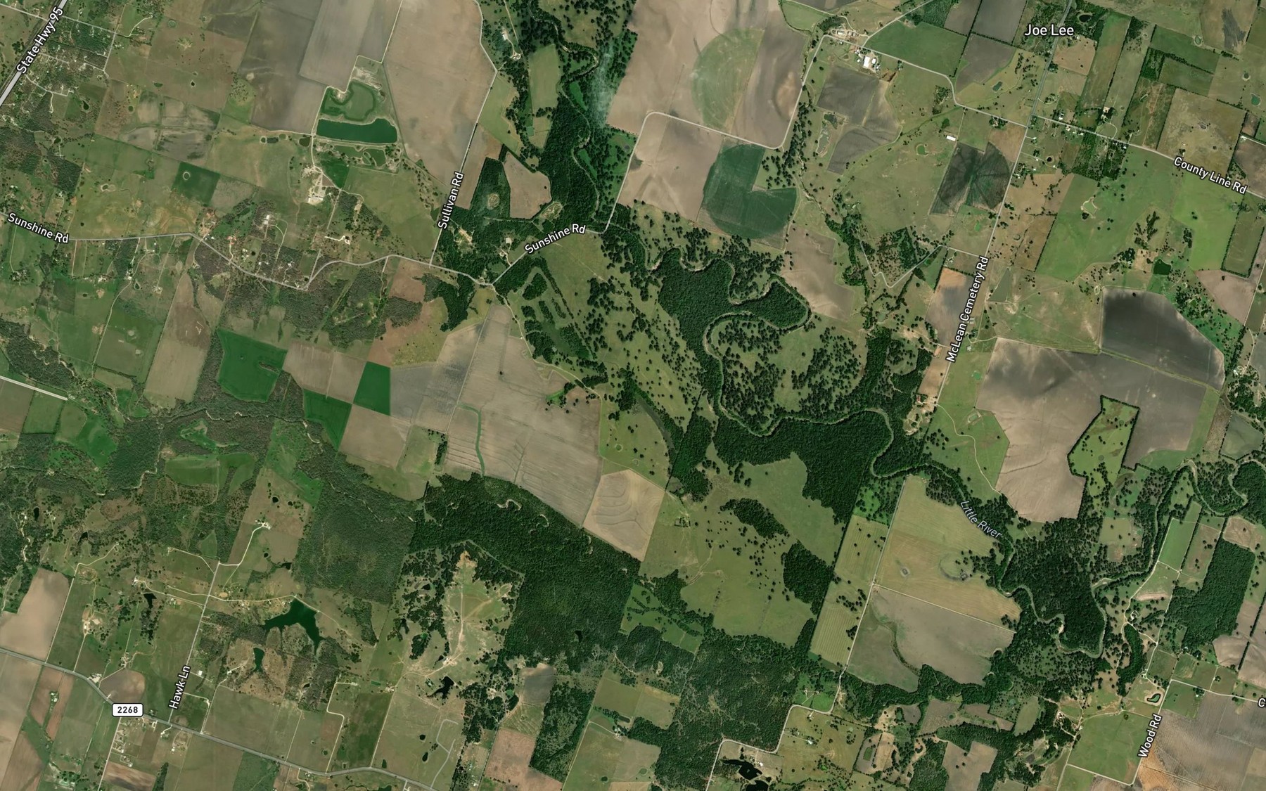 Satellite map of the Georgia Branch