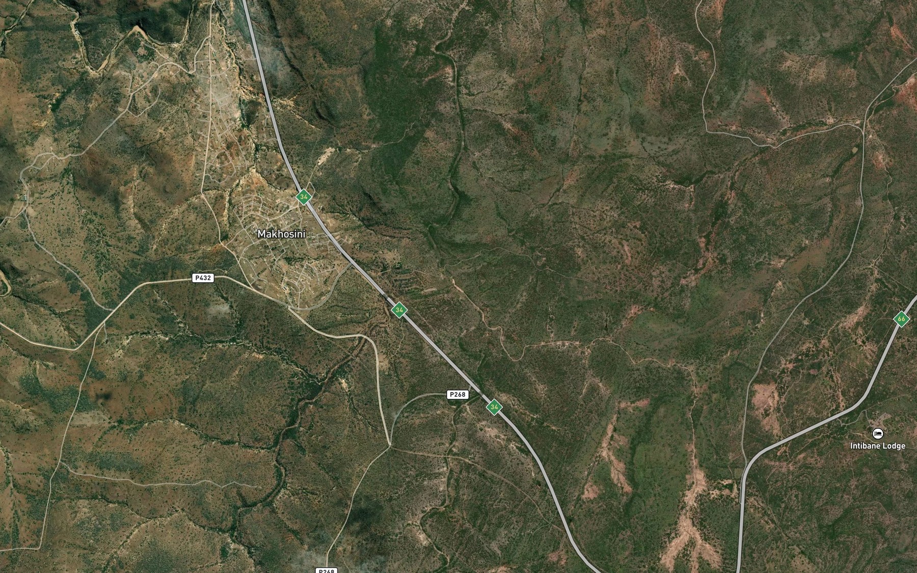 Satellite map of the Phokwe