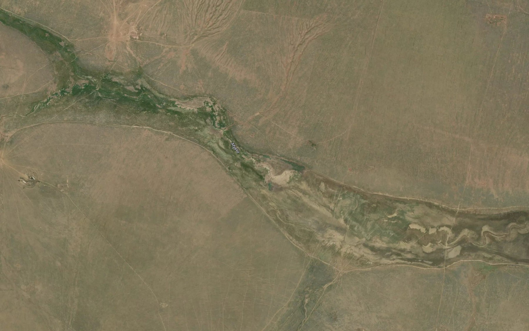 Satellite map of the Balka Mukhta