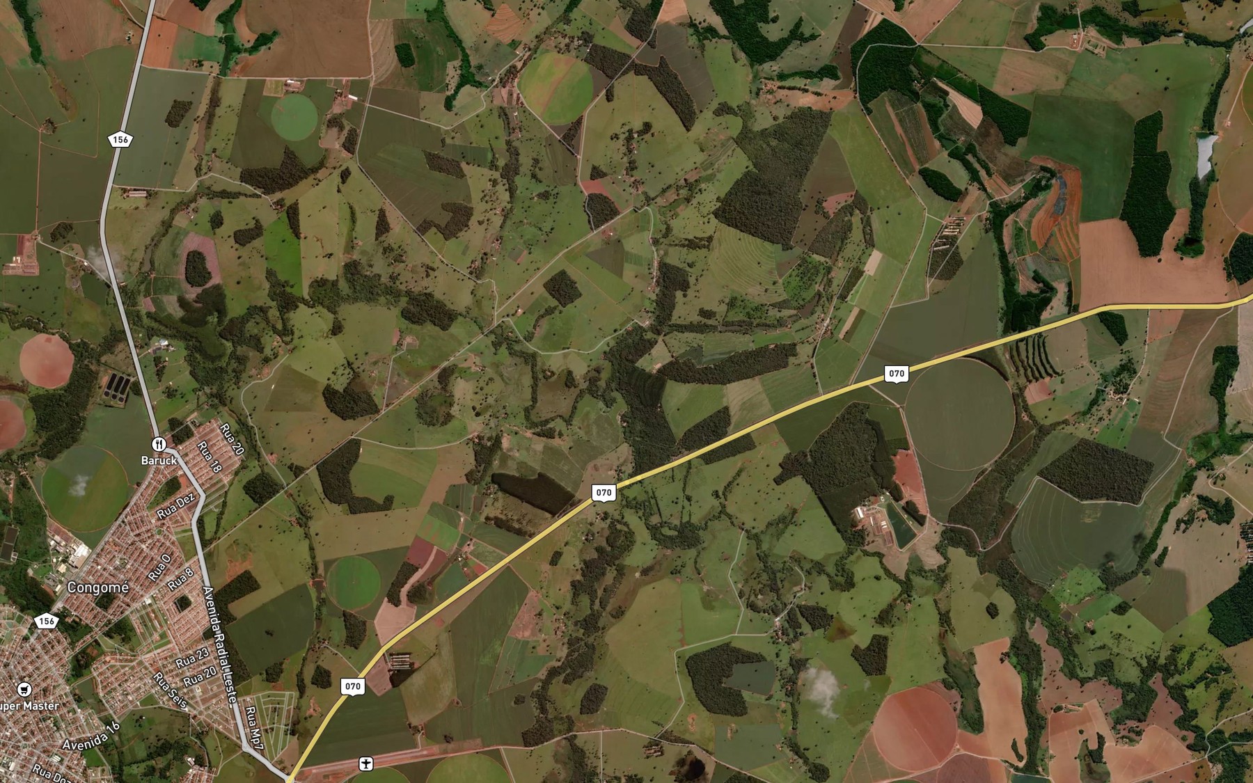 Satellite map of the Rio Sao Domingos